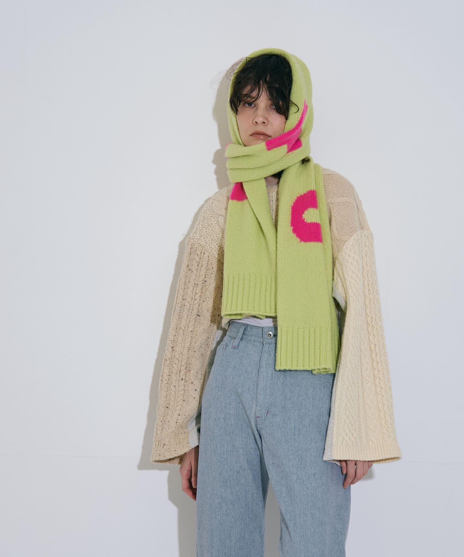 cwtch　RWS Recycle Wool Scarf LGcitron one