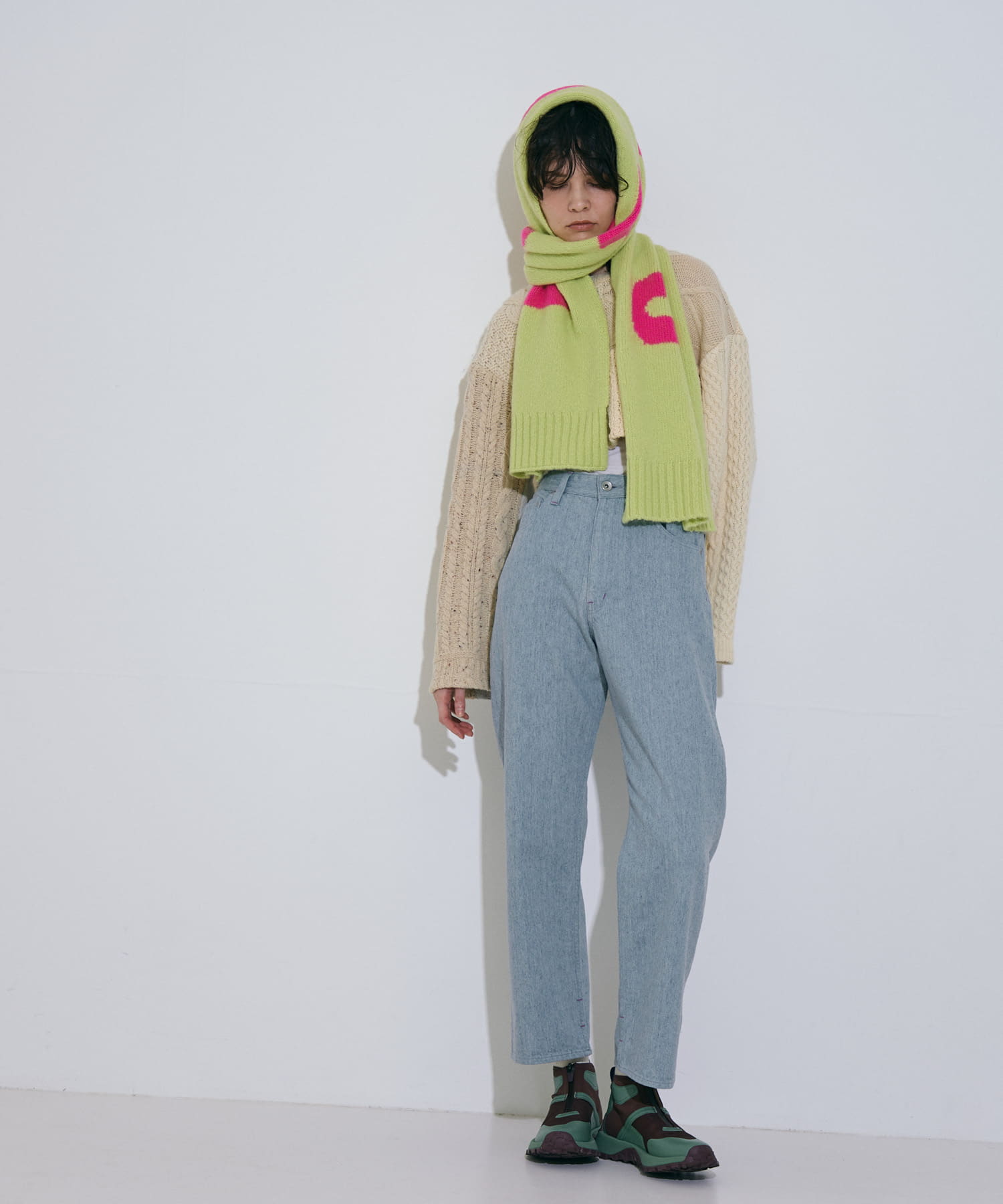 cwtch　RWS Recycle Wool Scarf LGcitron one