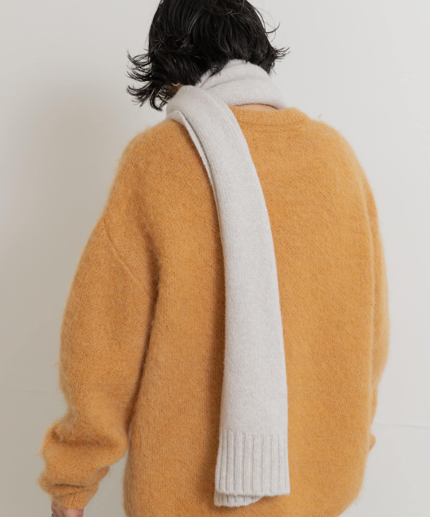 cwtch　RWS Recycle Wool Scarf L.Gray one