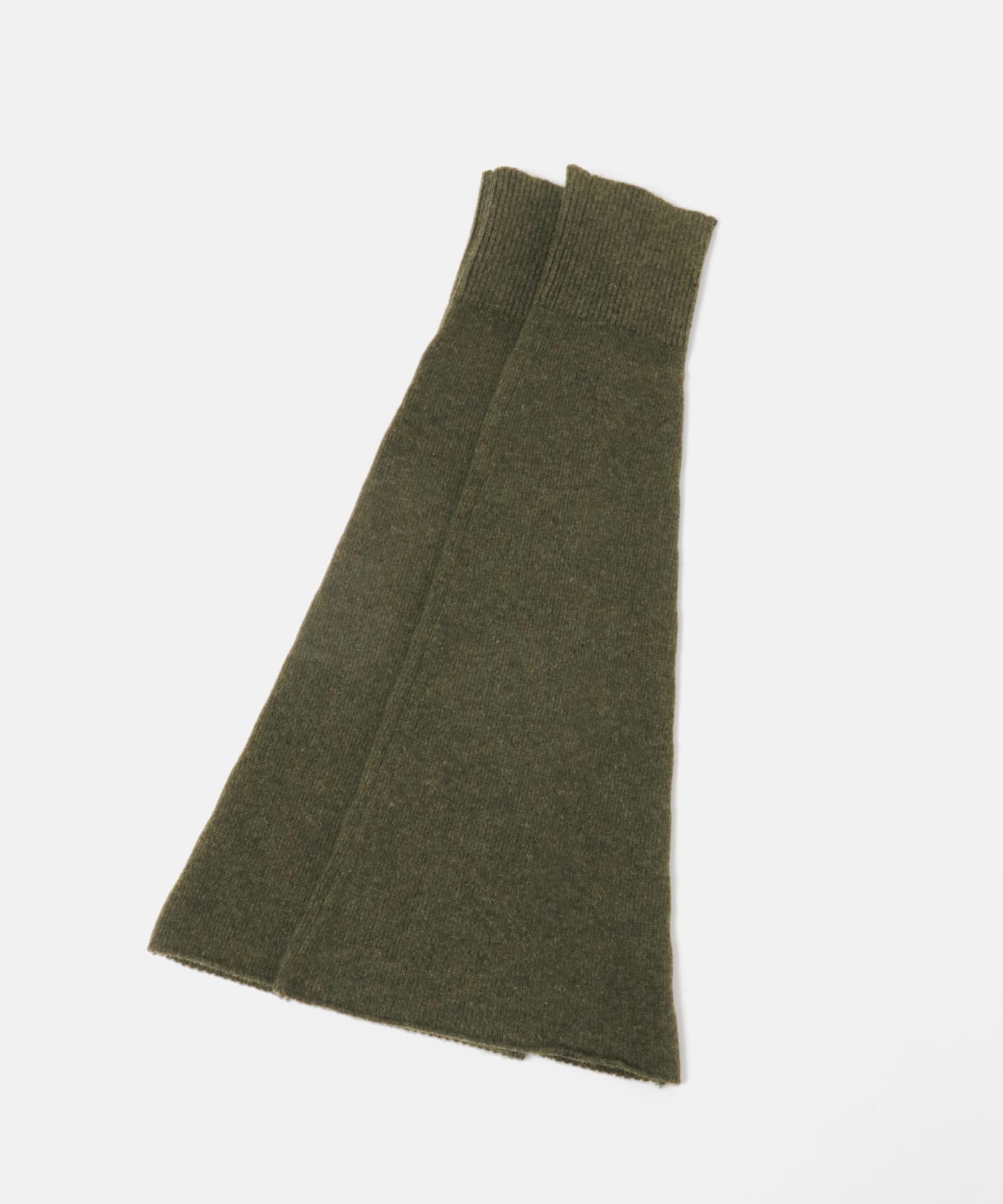 ザ グッドランド マーケット　KNIT LEG COVER MOSS GREEN one