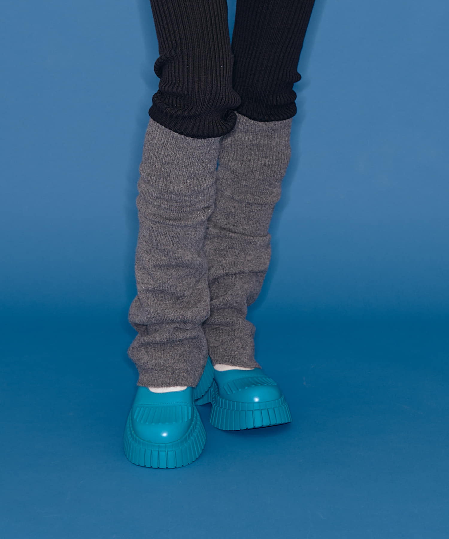 ザ グッドランド マーケット　KNIT LEG COVER GRAY one