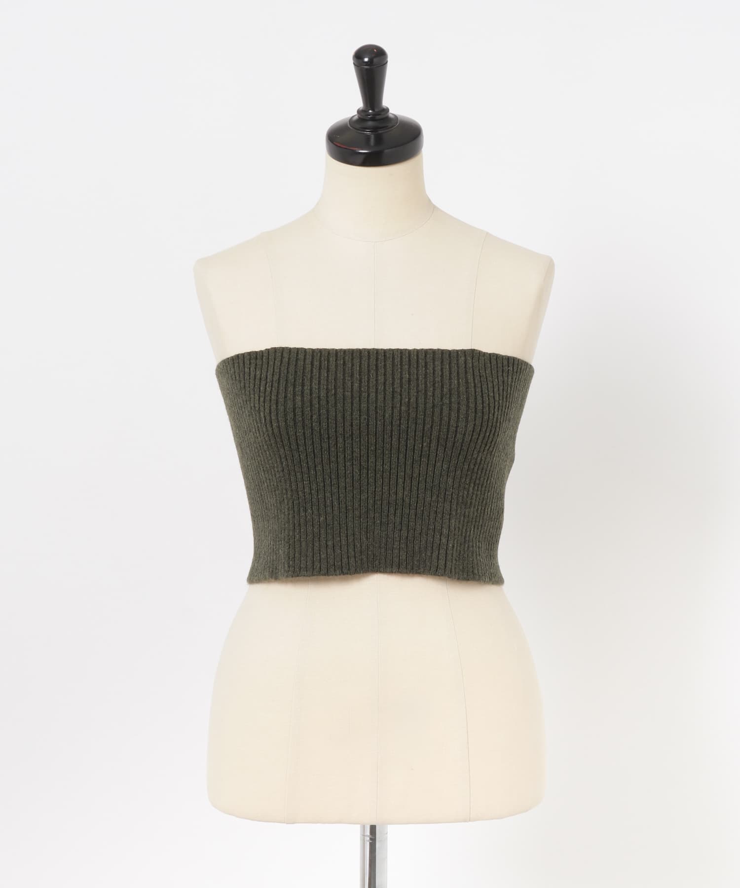 ザ グッドランド マーケット　KNIT BUSTIER MOSS GREEN one