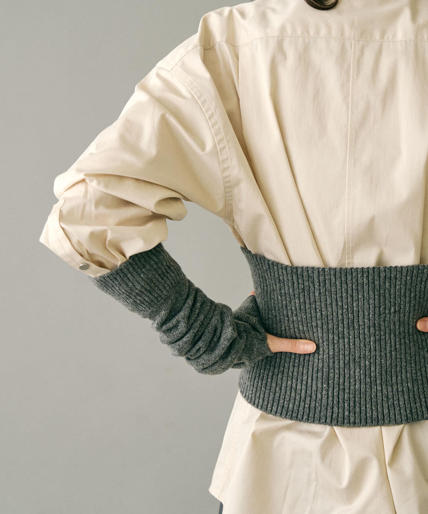 ザ グッドランド マーケット　KNIT BUSTIER GRAY one