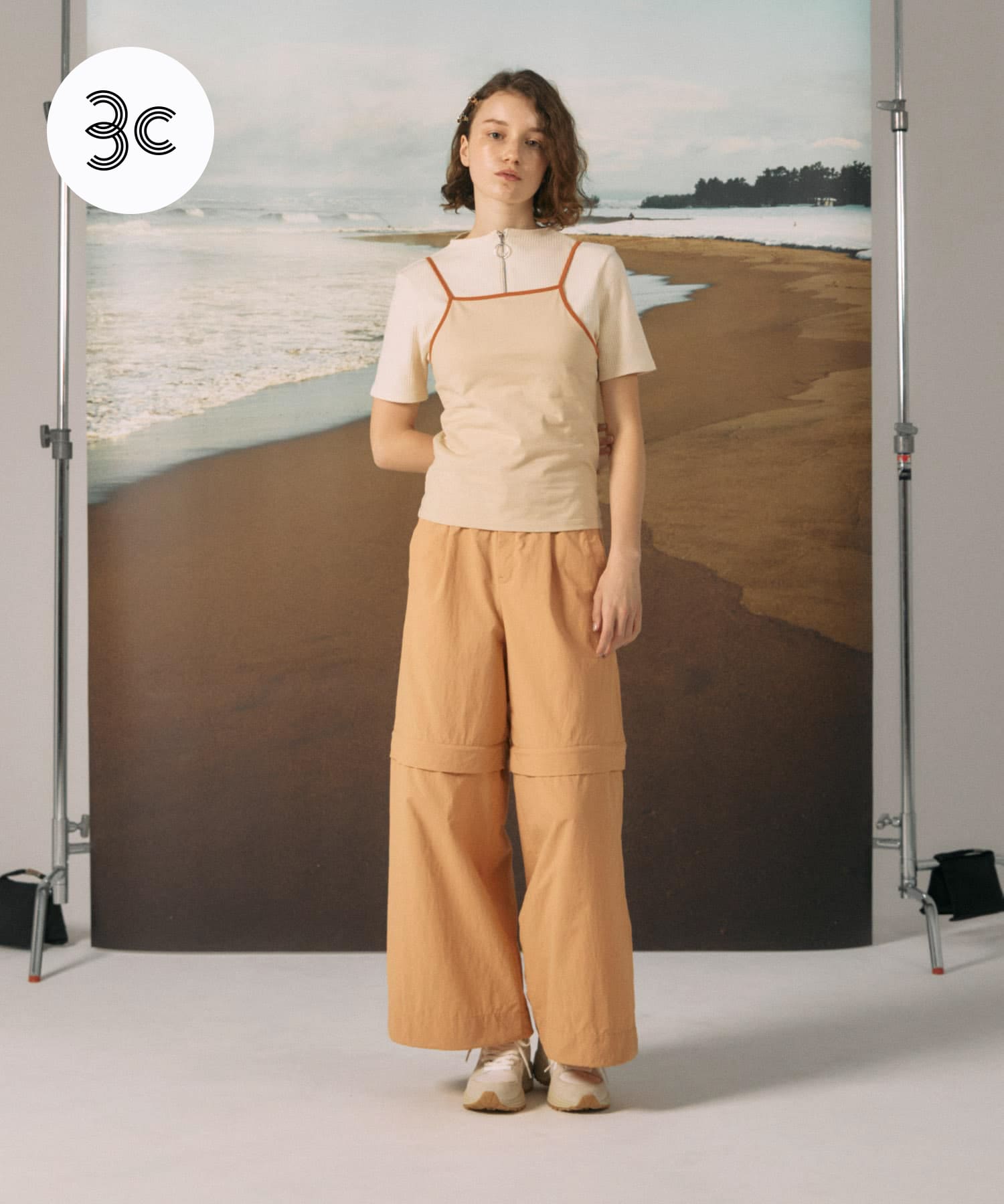 cwtch　BIO CT HALF NECK ZIP TOP