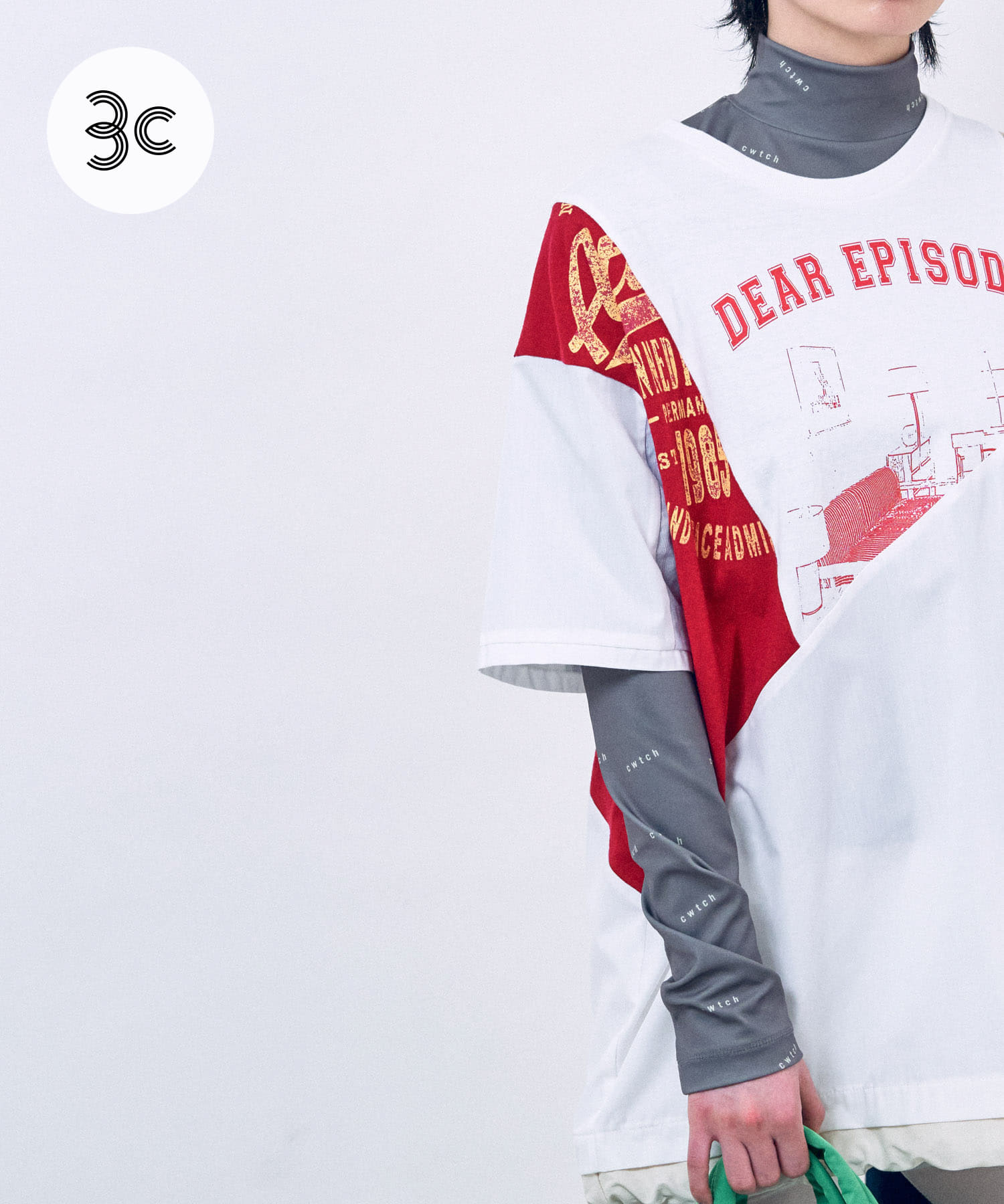 cwtch　all-over LONG-SLEEVE Top