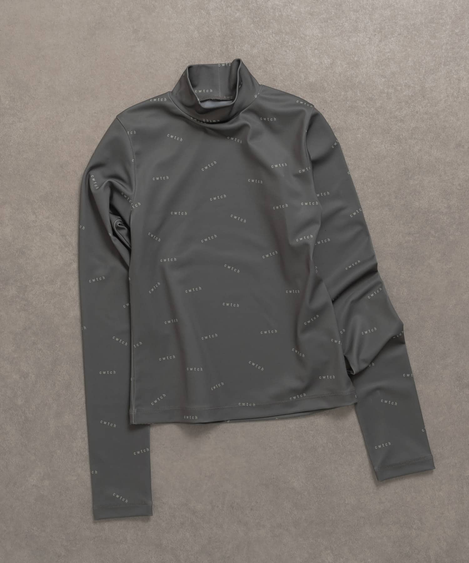 cwtch　all-over LONG-SLEEVE Top CHARCOAL one