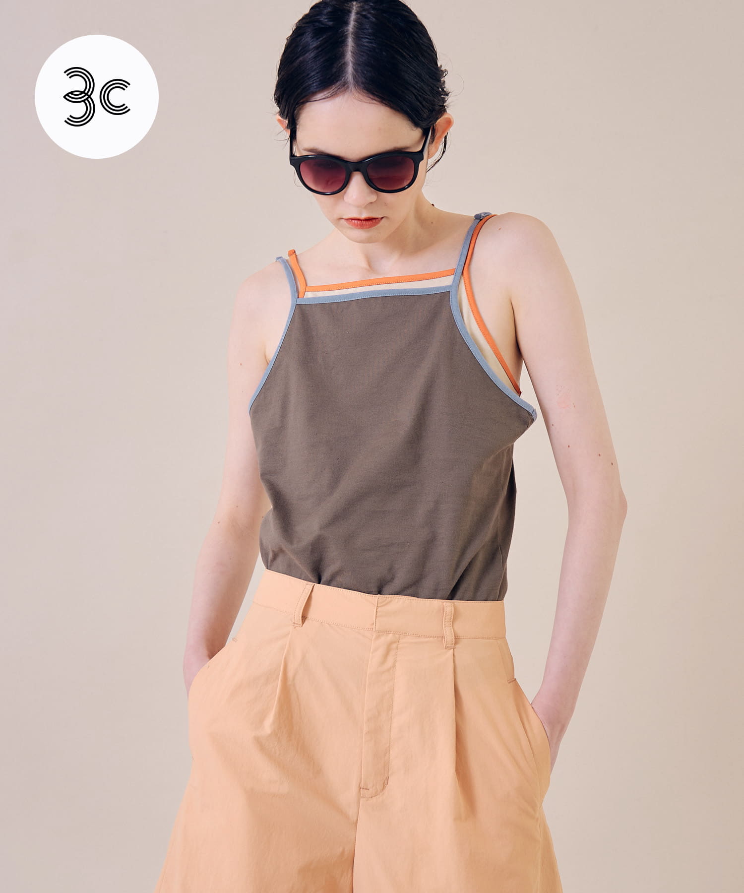 cwtch　ORGANIC CT BICOLOR CAMISOLE