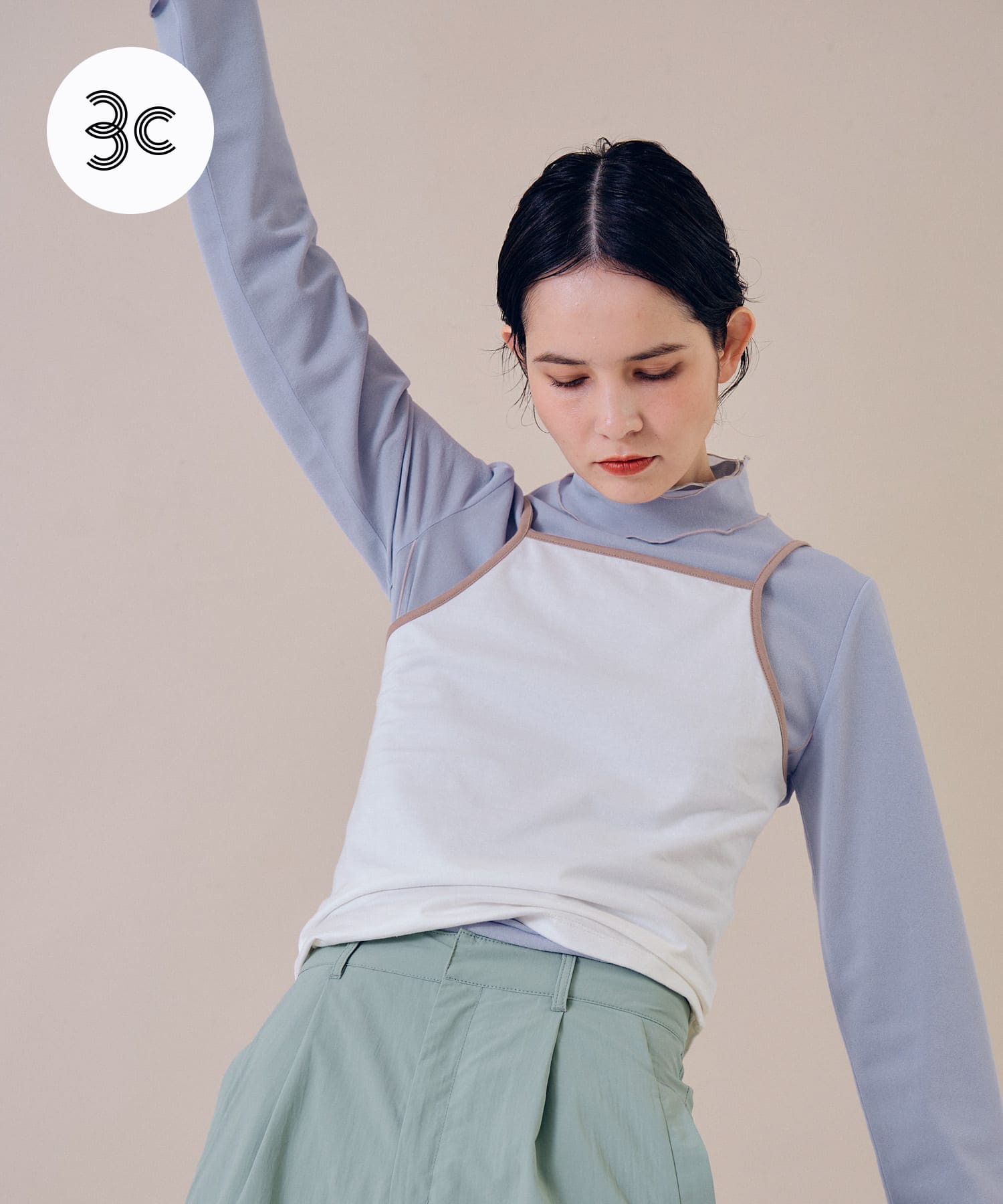 cwtch　ORGANIC CT BICOLOR CAMISOLE