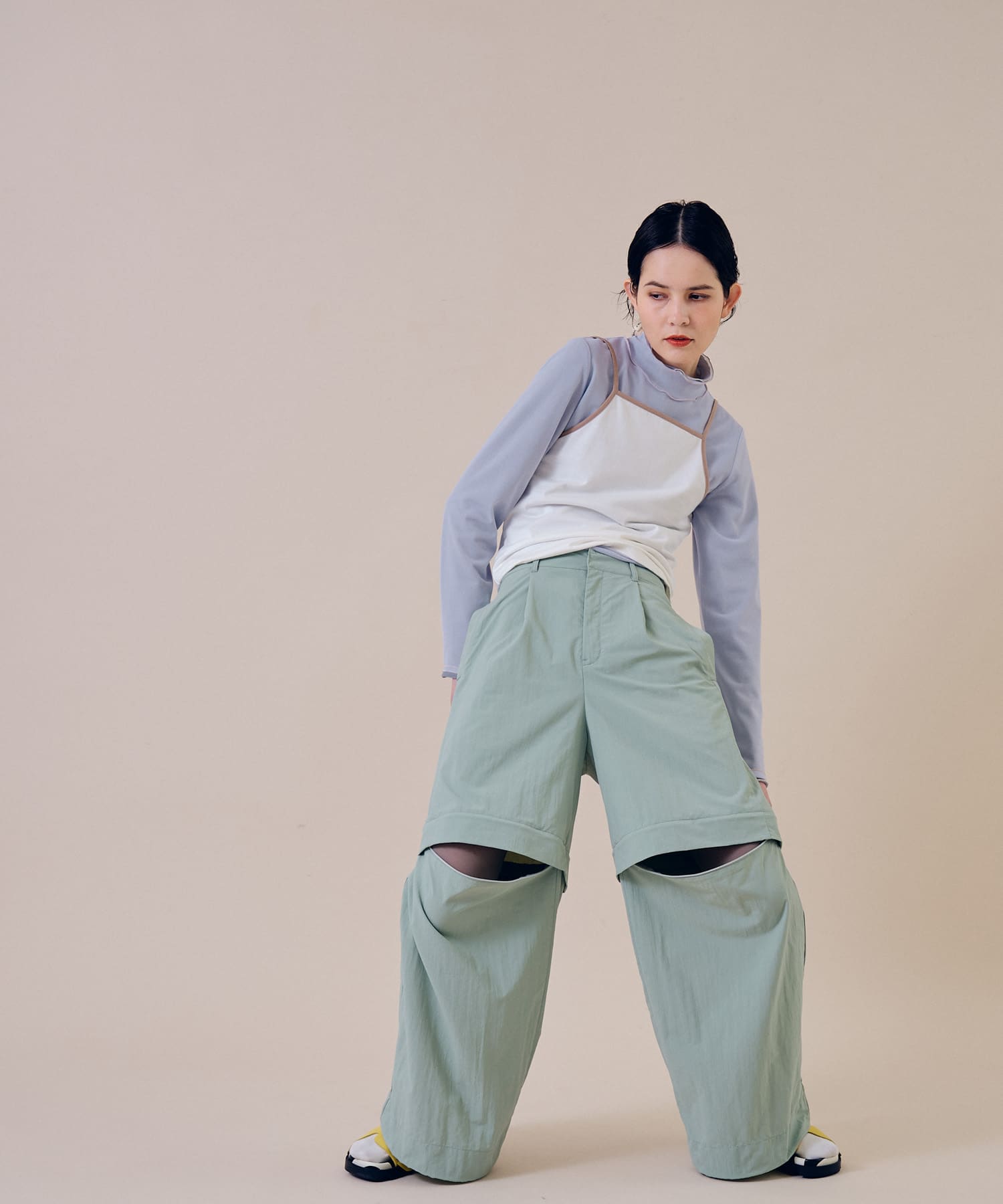 cwtch　RE-NYLON MULTIWAY PANTS