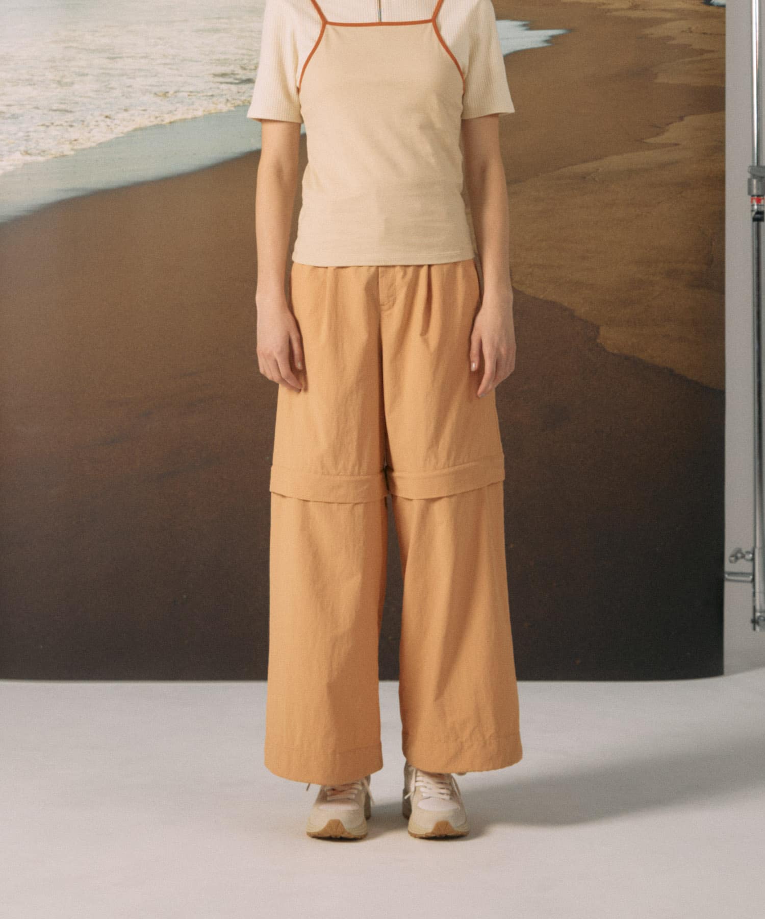 cwtch　RE-NYLON MULTIWAY PANTS ORANGE one