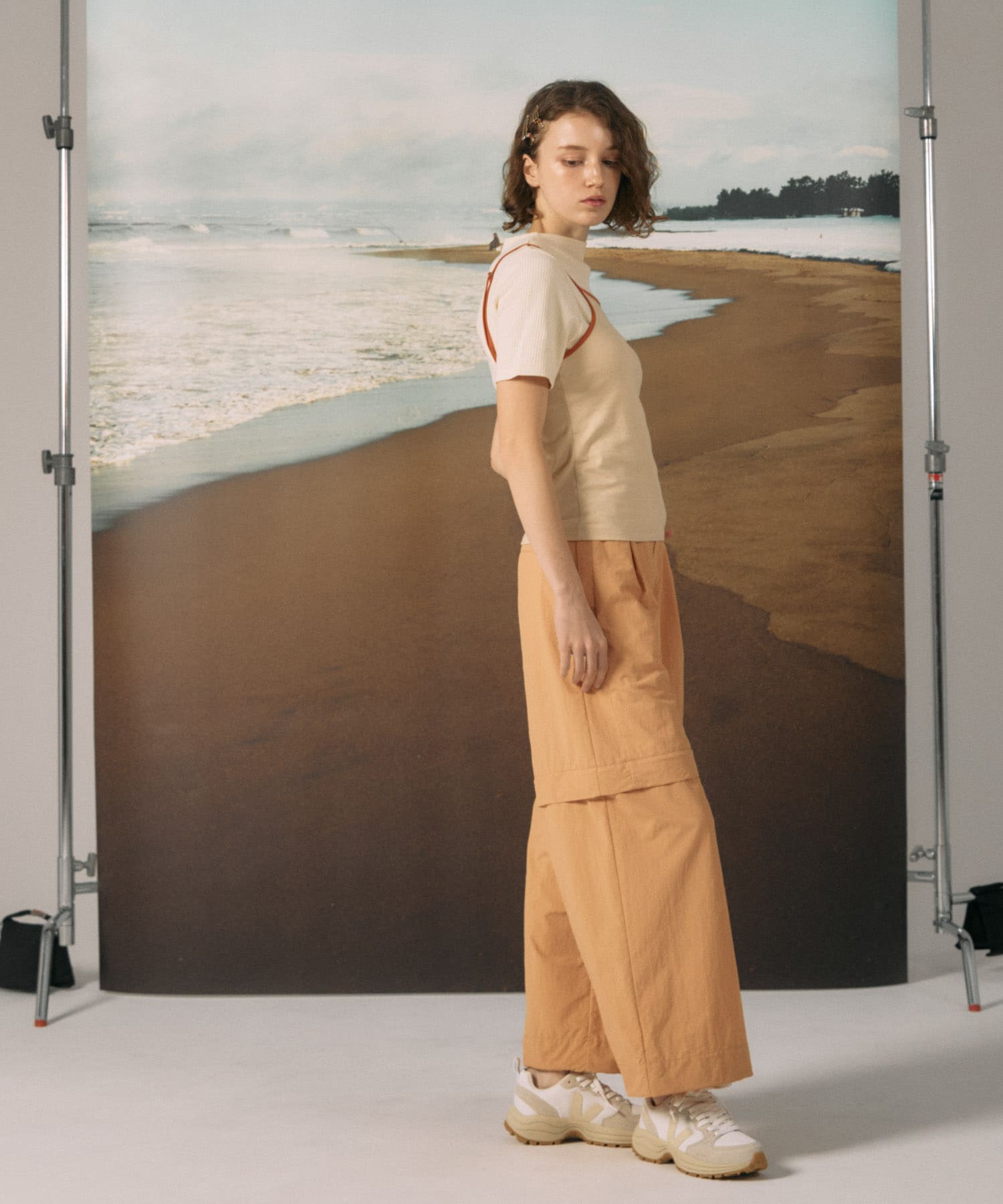 cwtch　RE-NYLON MULTIWAY PANTS ORANGE one
