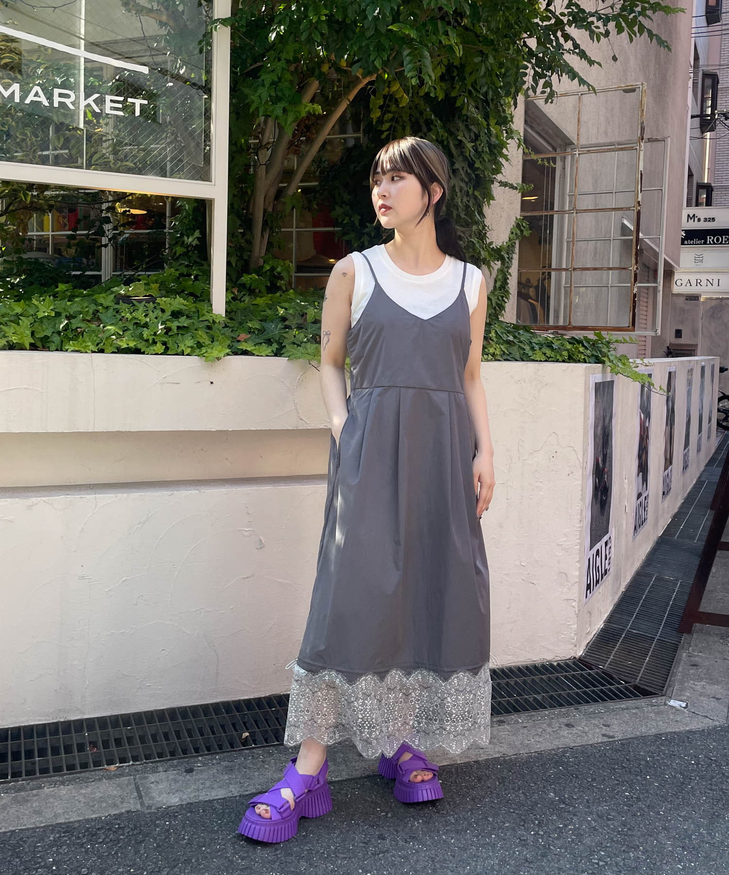 身長：156cm サイズ：one