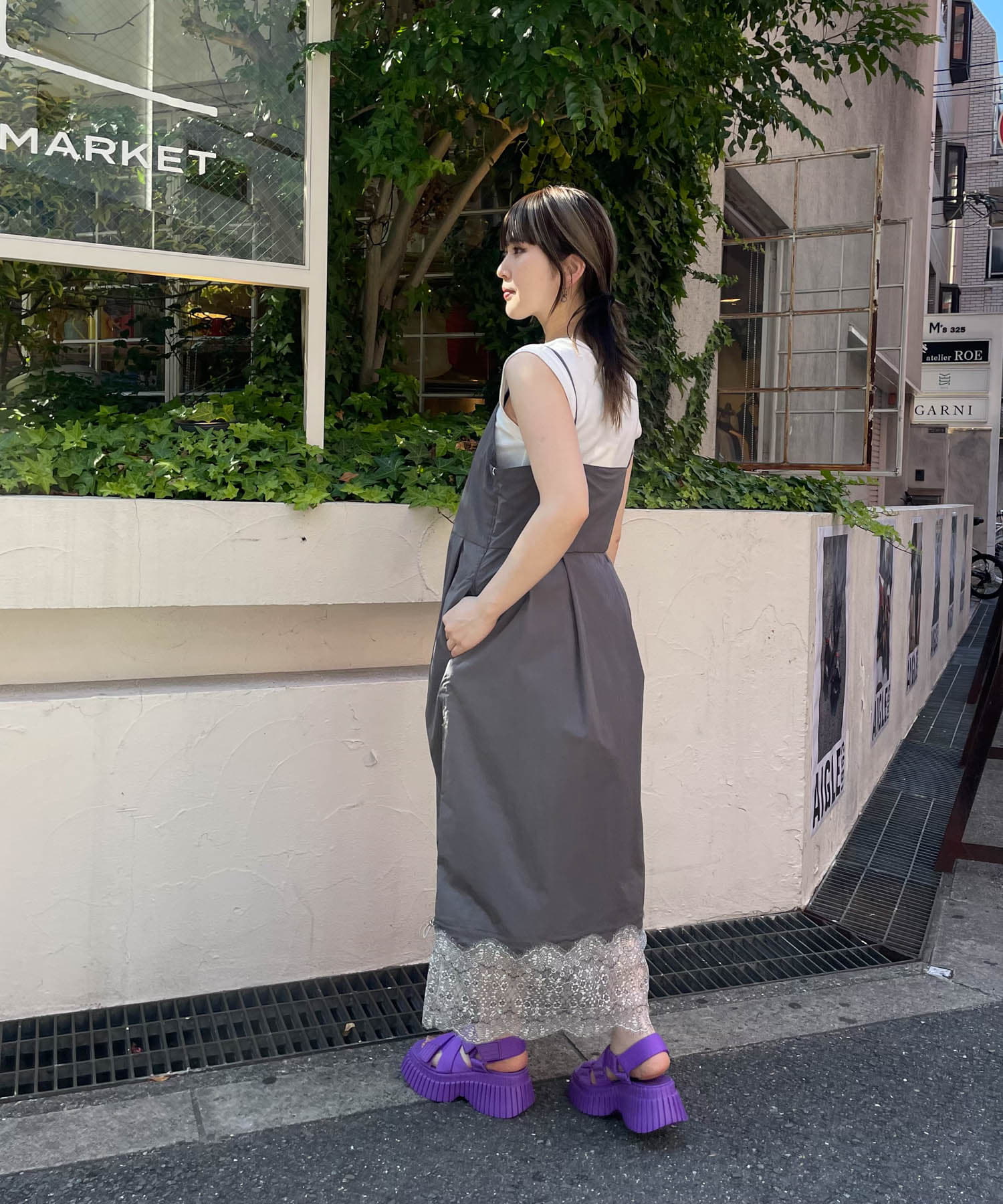 身長：156cm サイズ：one