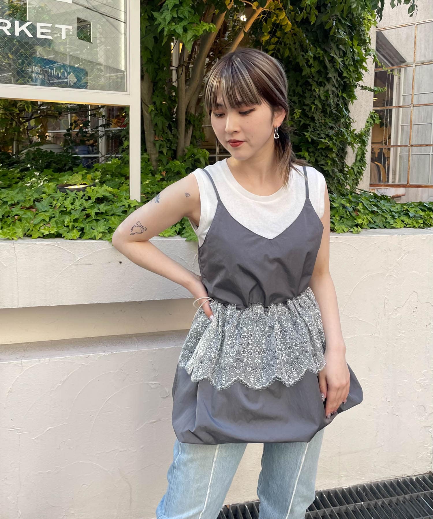 身長：156cm サイズ：one