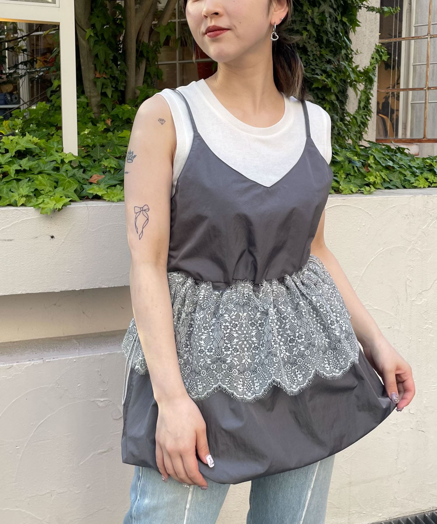 身長：156cm サイズ：one