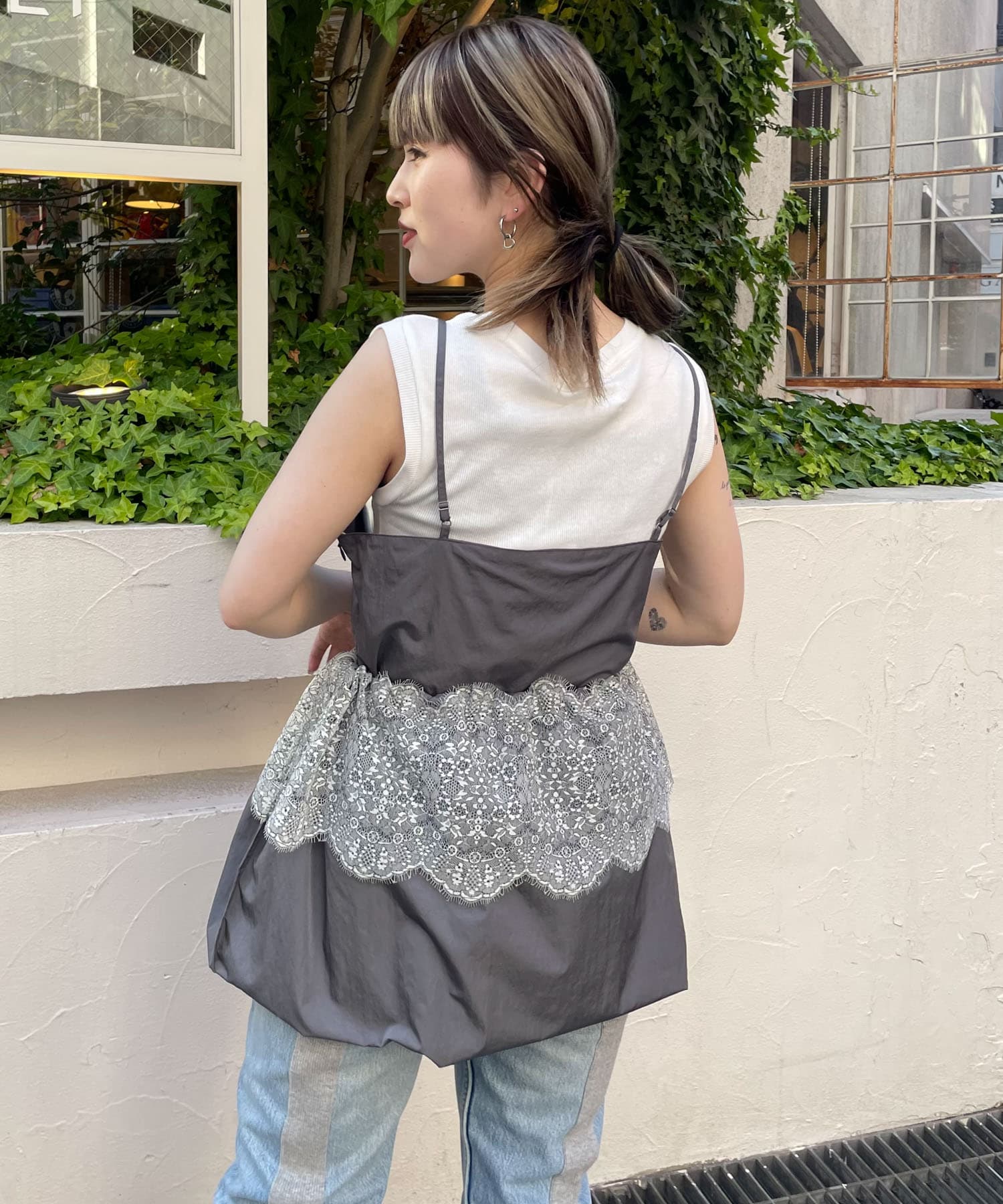 身長：156cm サイズ：one