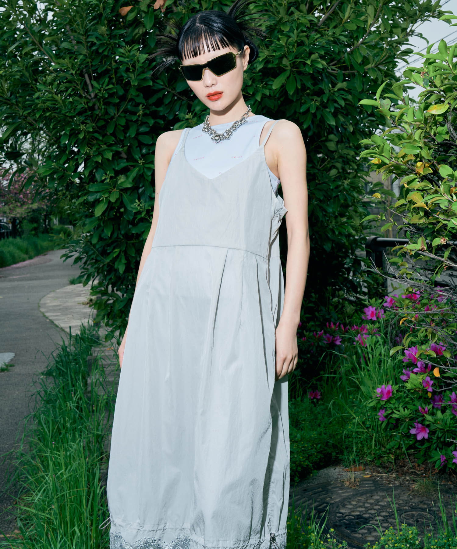 cwtch　RE-MULTI LACE DRESS