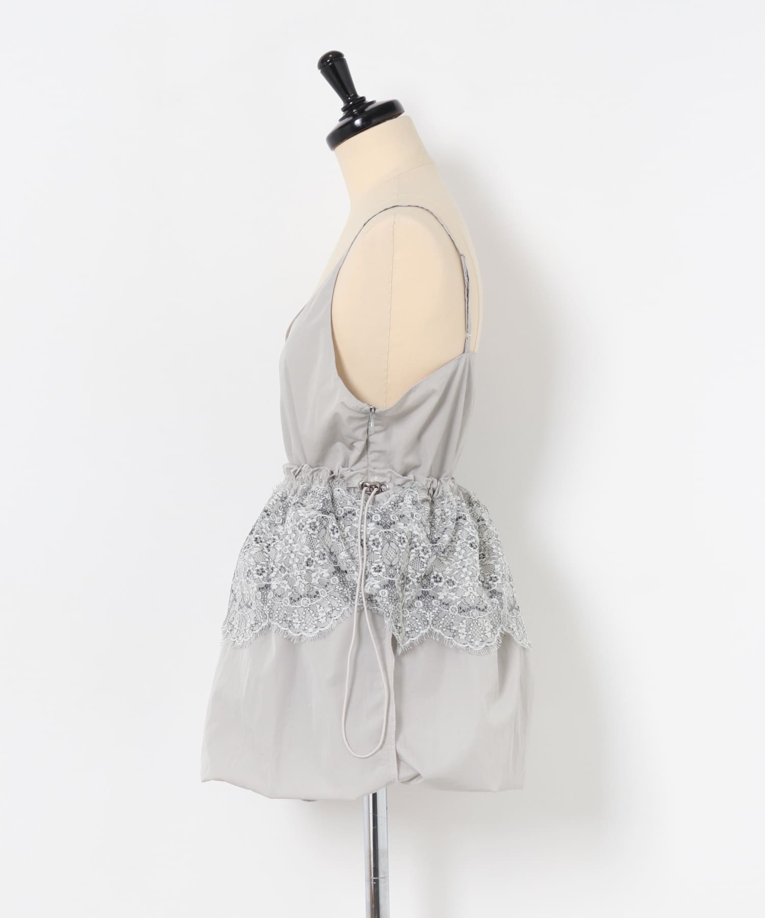 cwtch　RE-MULTI LACE DRESS GREIGE one