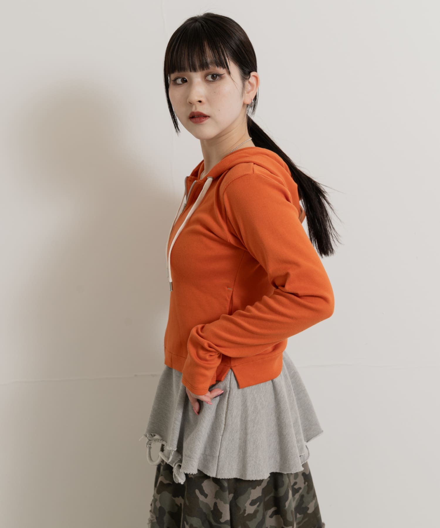 身長：156cm サイズ：one