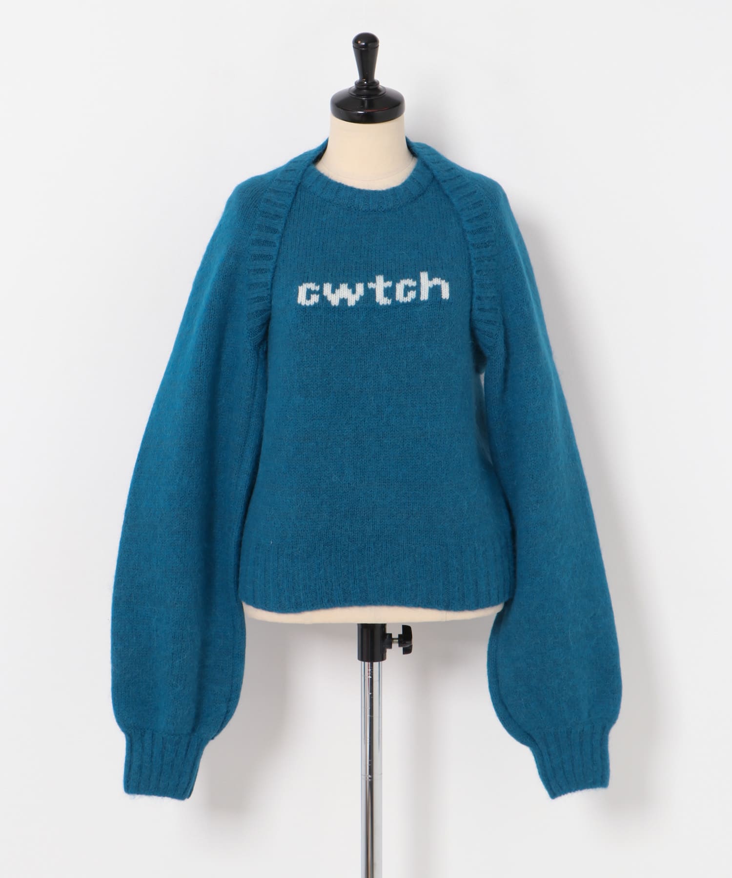 cwtch　Layered cwtch knit BLUE FREE