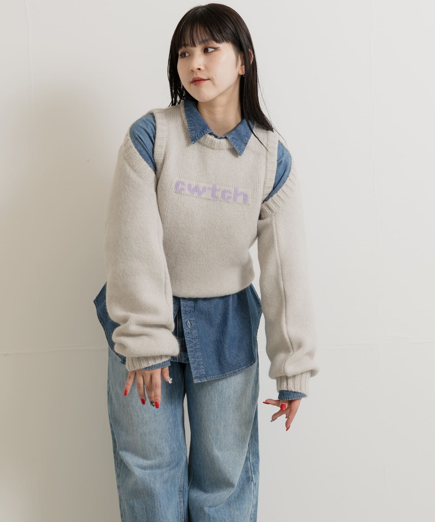 cwtch　Layered cwtch knit