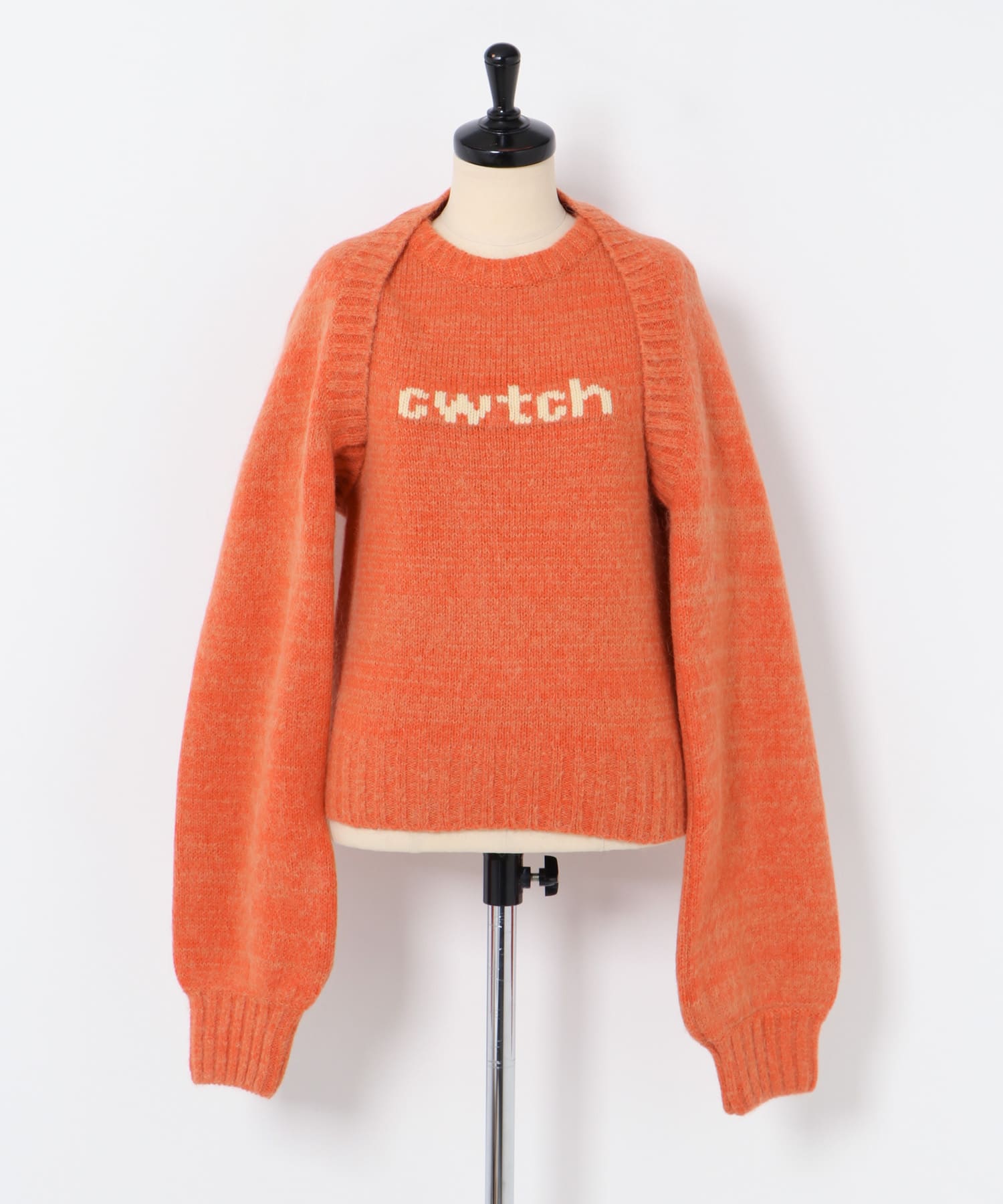 cwtch　Layered cwtch knit ORANGE FREE