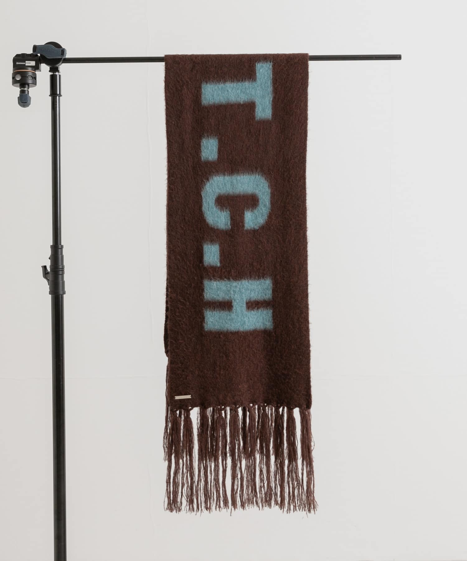 cwtch　RWS Wool fringe Scarf BROWN FREE
