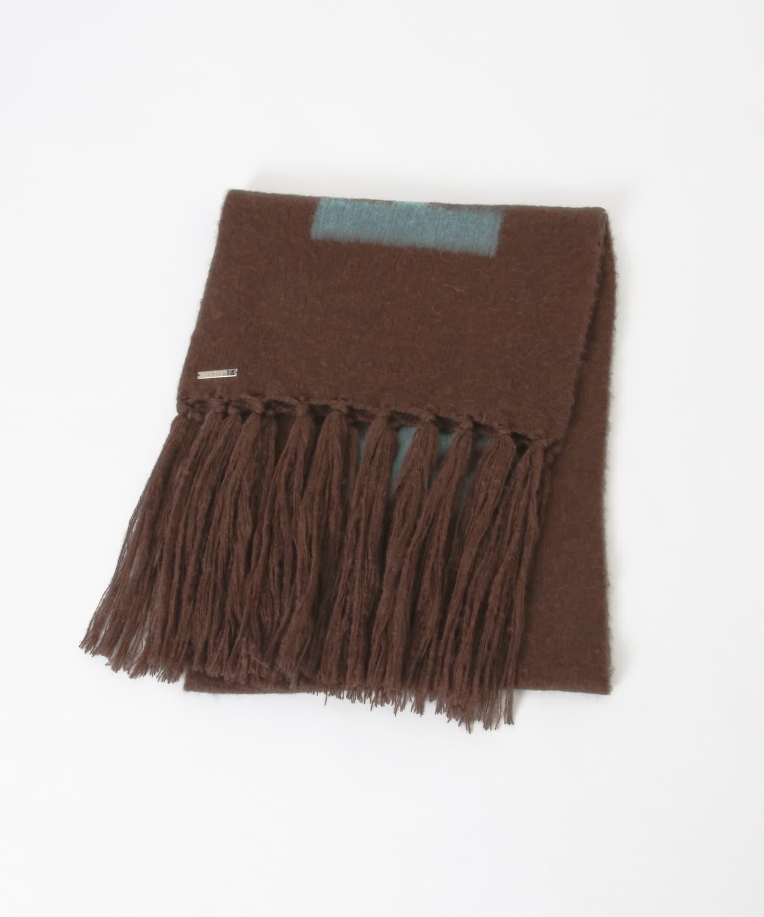 cwtch　RWS Wool fringe Scarf BROWN FREE