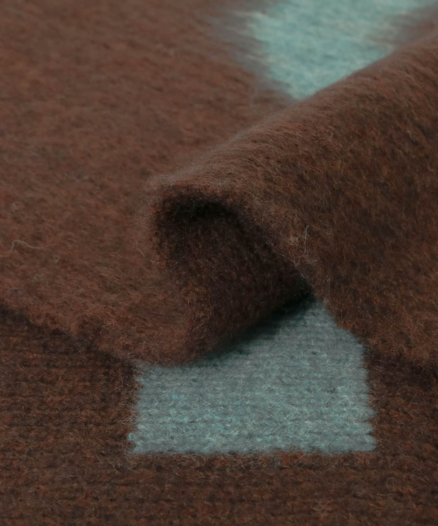cwtch　RWS Wool fringe Scarf BROWN FREE