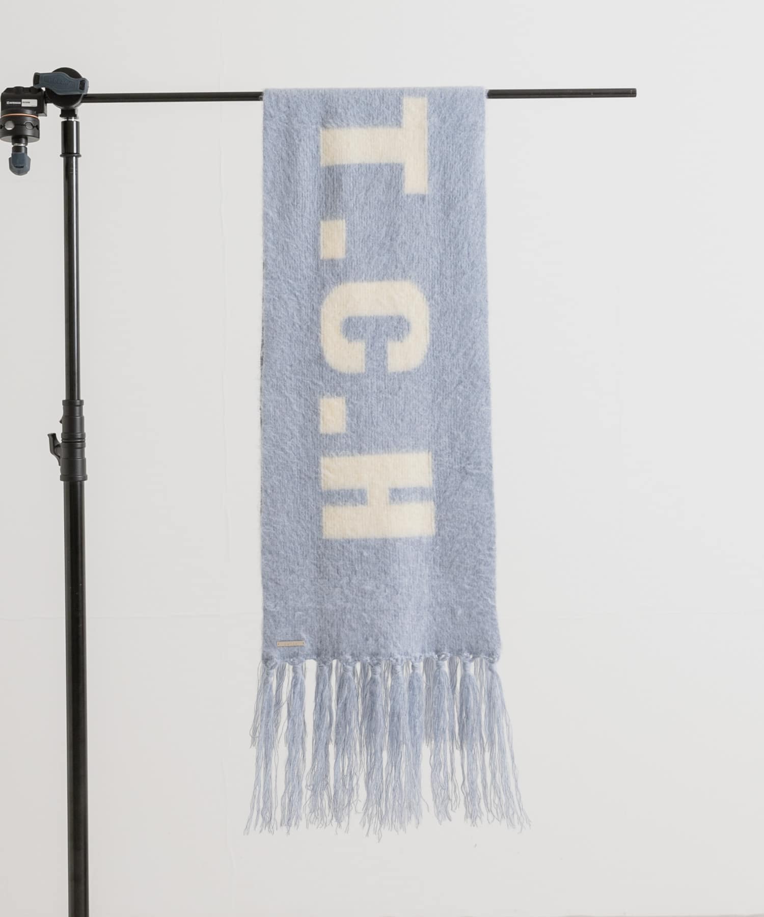 cwtch　RWS Wool fringe Scarf BLUE FREE