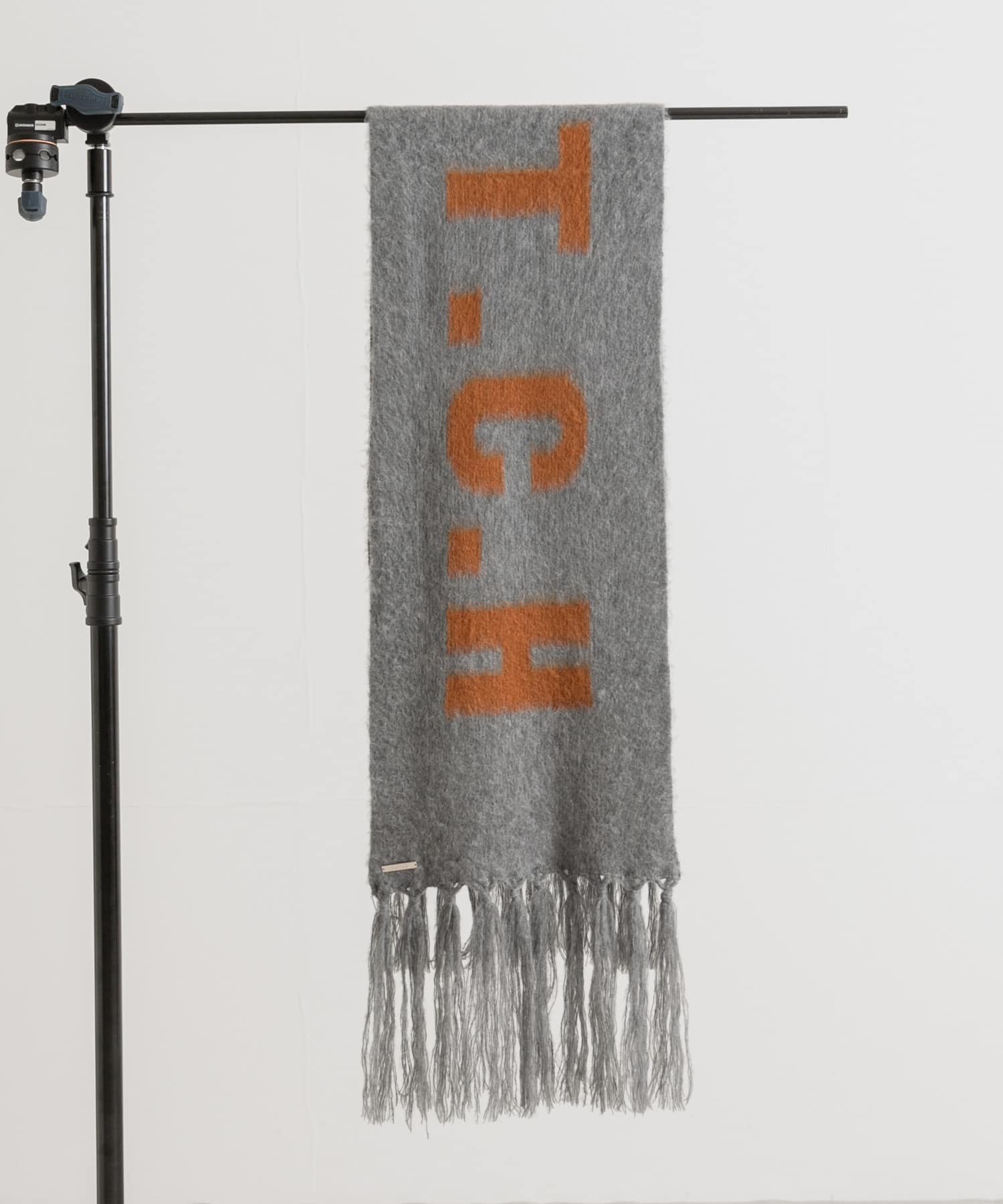 cwtch　RWS Wool fringe Scarf GRAY FREE