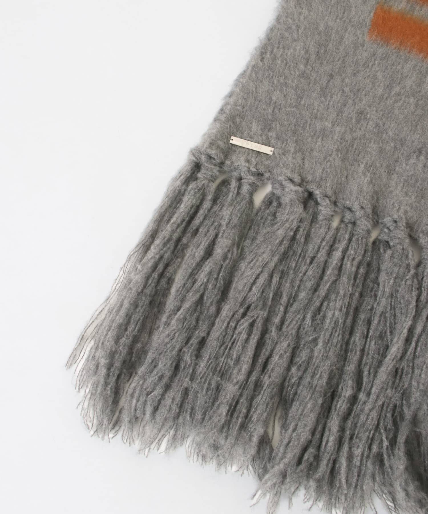 cwtch　RWS Wool fringe Scarf GRAY FREE