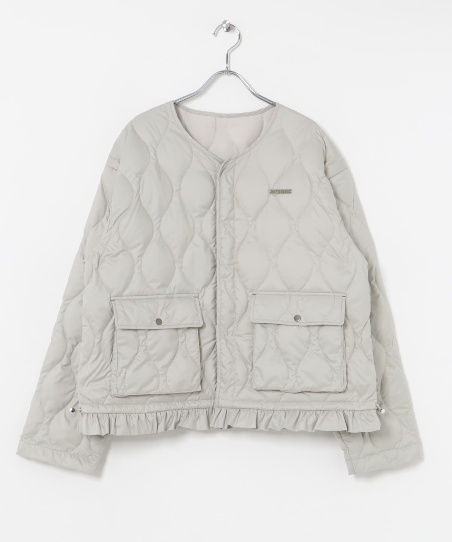 cwtch　Bigcollar layered down L.GRY FREE