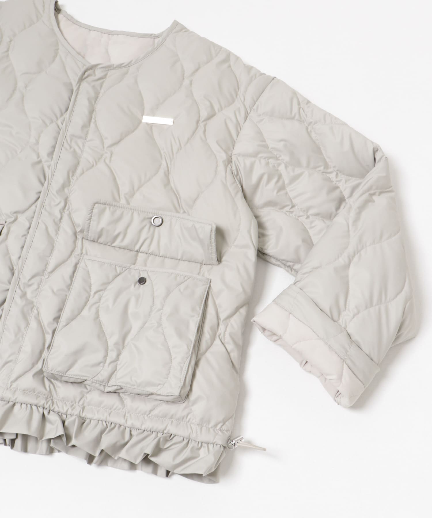 cwtch　Bigcollar layered down L.GRY FREE