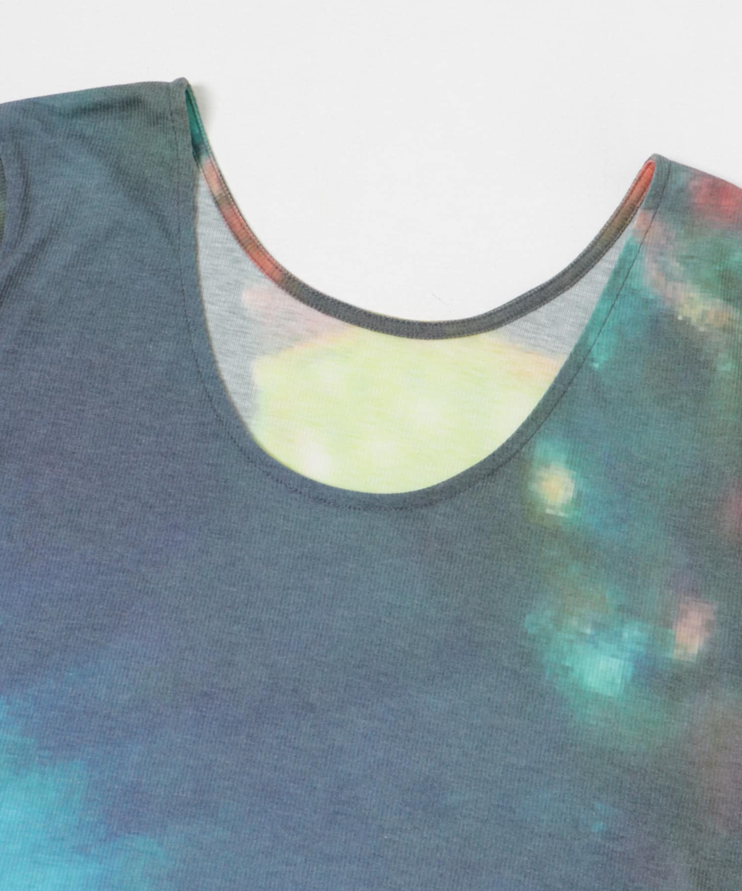 cwtch　BACKOPEN l/S PRINT T-SHIRTS NAVY FREE