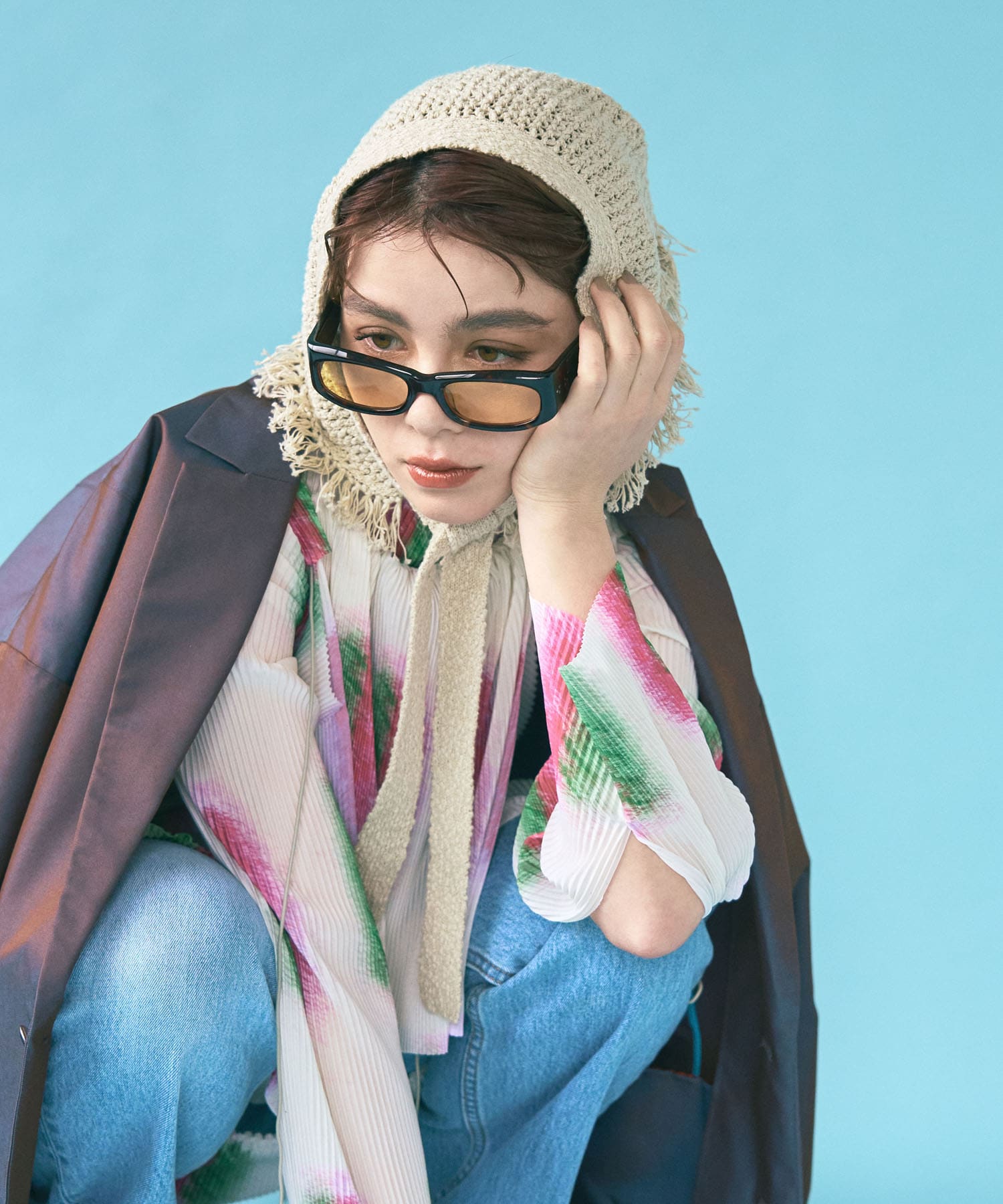 cwtch　KNIT BABUSHKA L.BEIGE FREE