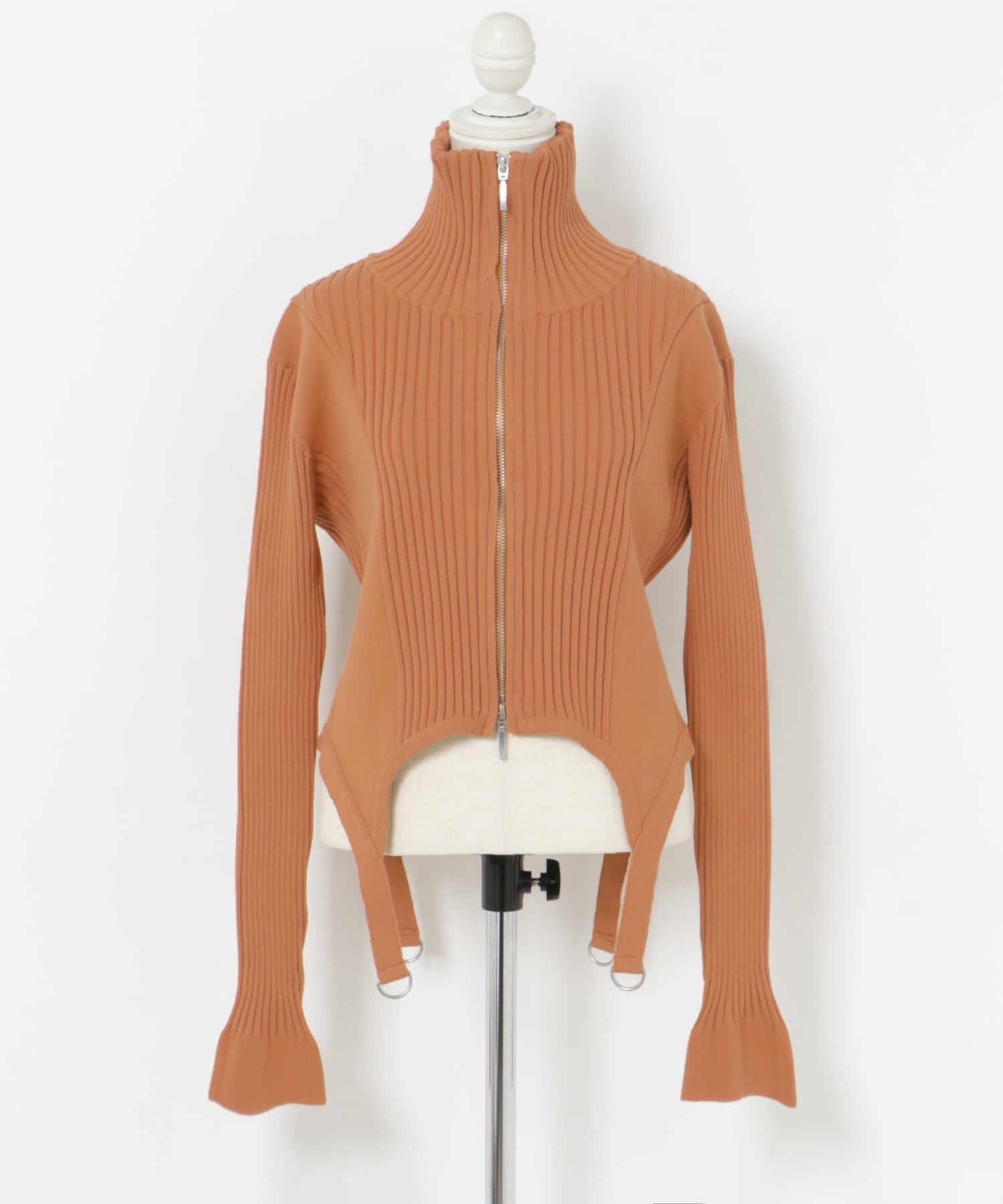 cwtch　COTTON KNIT ZIPTOPS