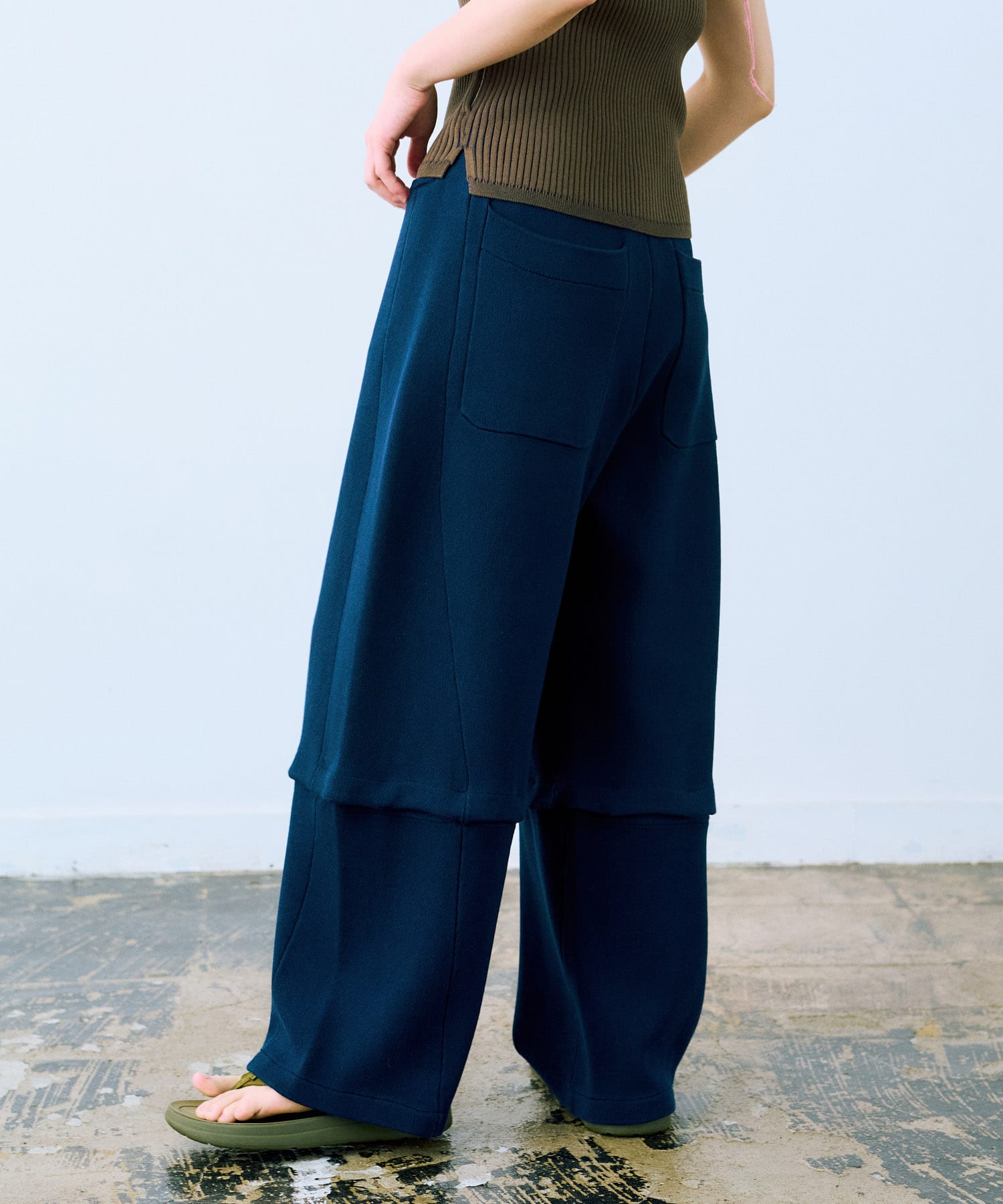 cwtch　COTTON KNIT 2WAY PANTS