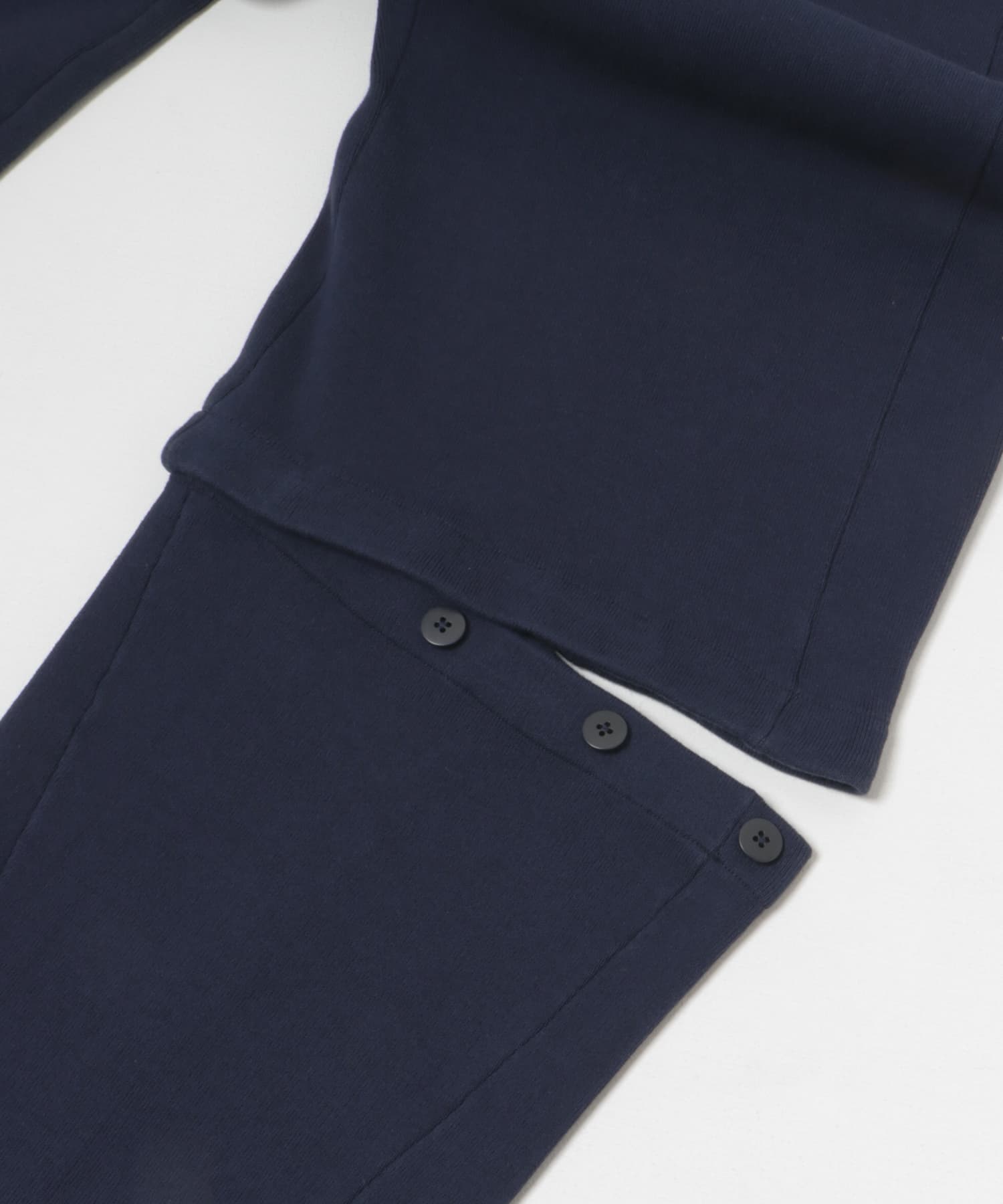 cwtch　COTTON KNIT 2WAY PANTS NAVY FREE