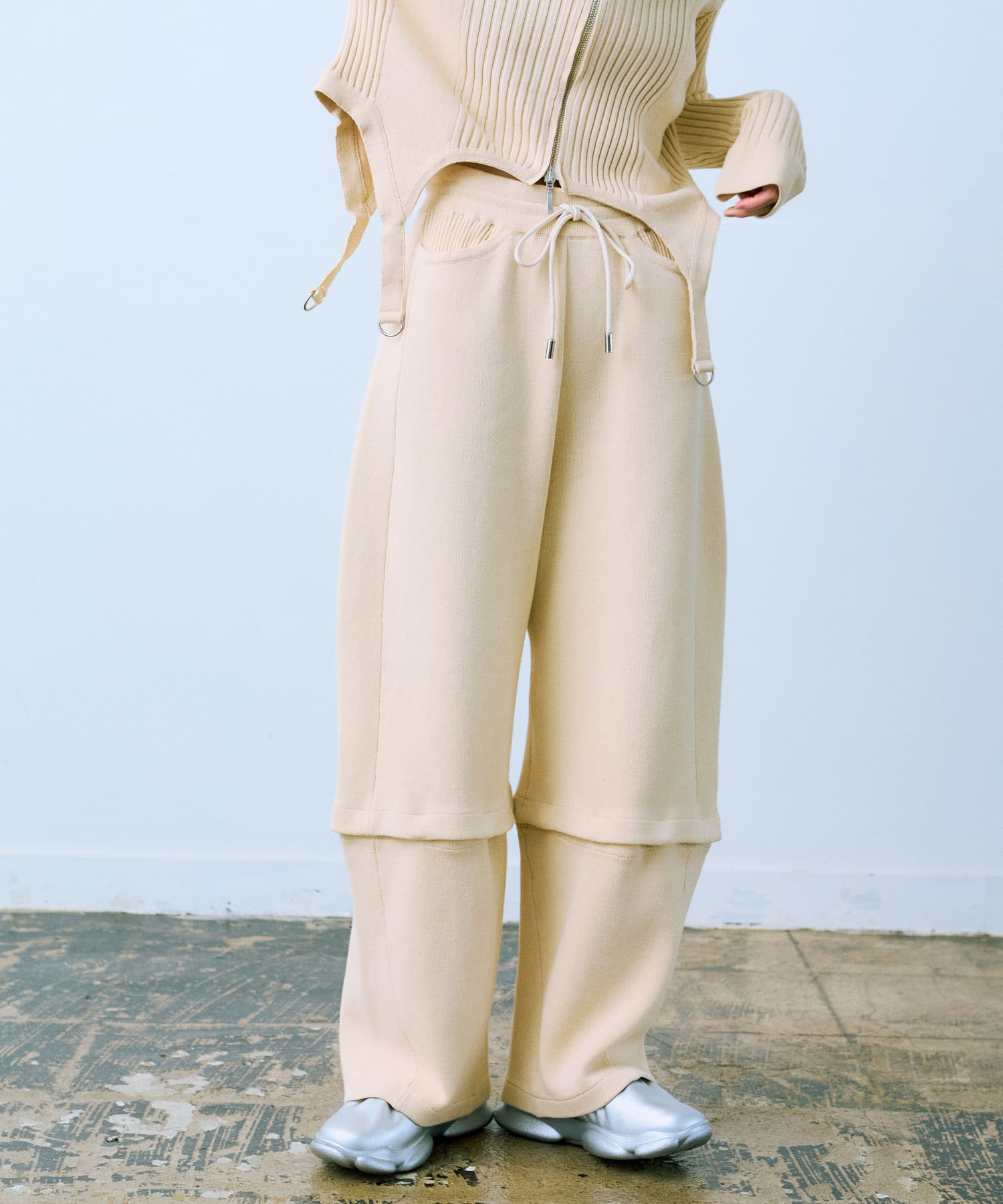 cwtch　COTTON KNIT 2WAY PANTS