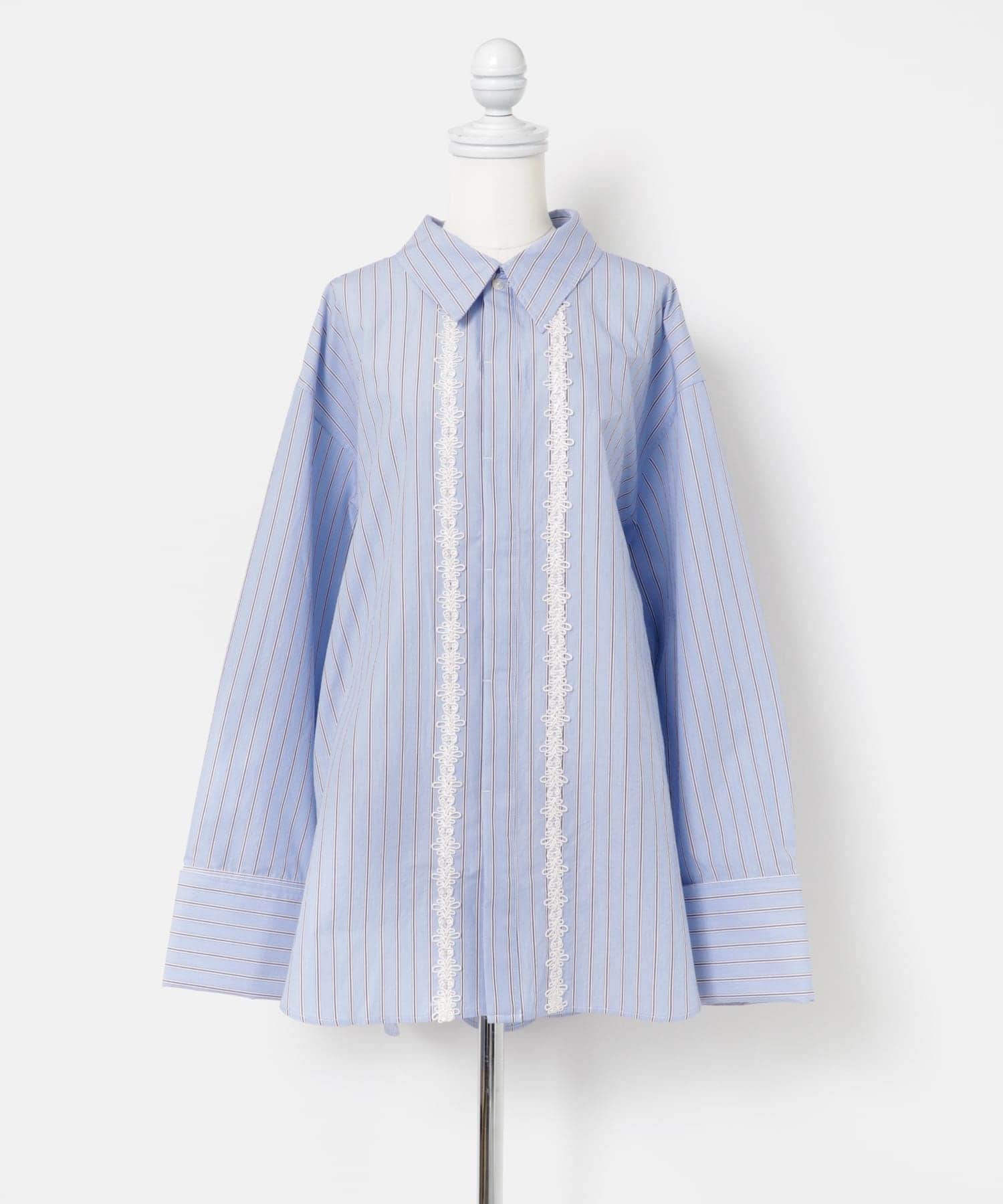 cwtch　MULTIWAY WIDE SHIRTS L.BLUE FREE