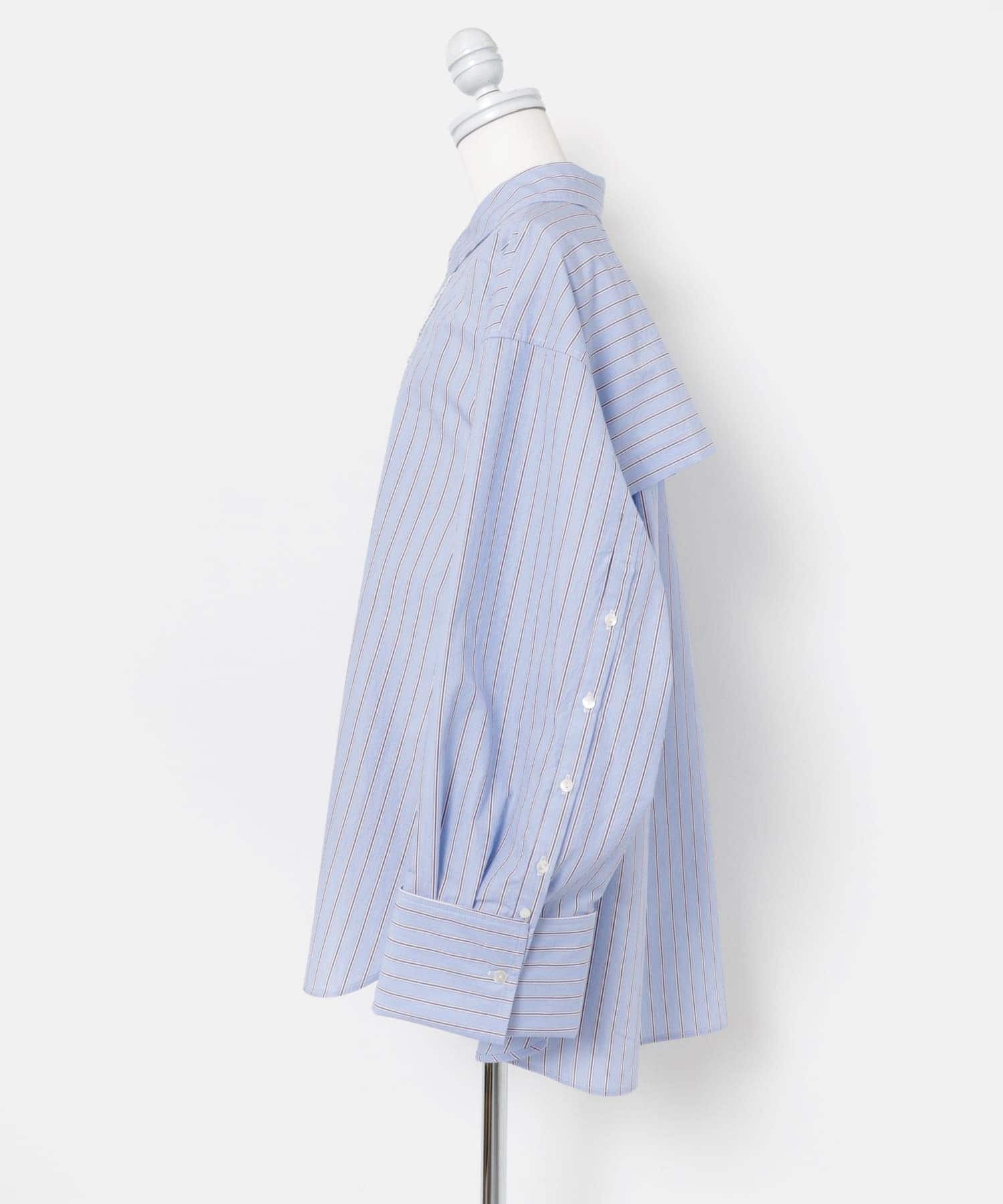 cwtch　MULTIWAY WIDE SHIRTS L.BLUE FREE