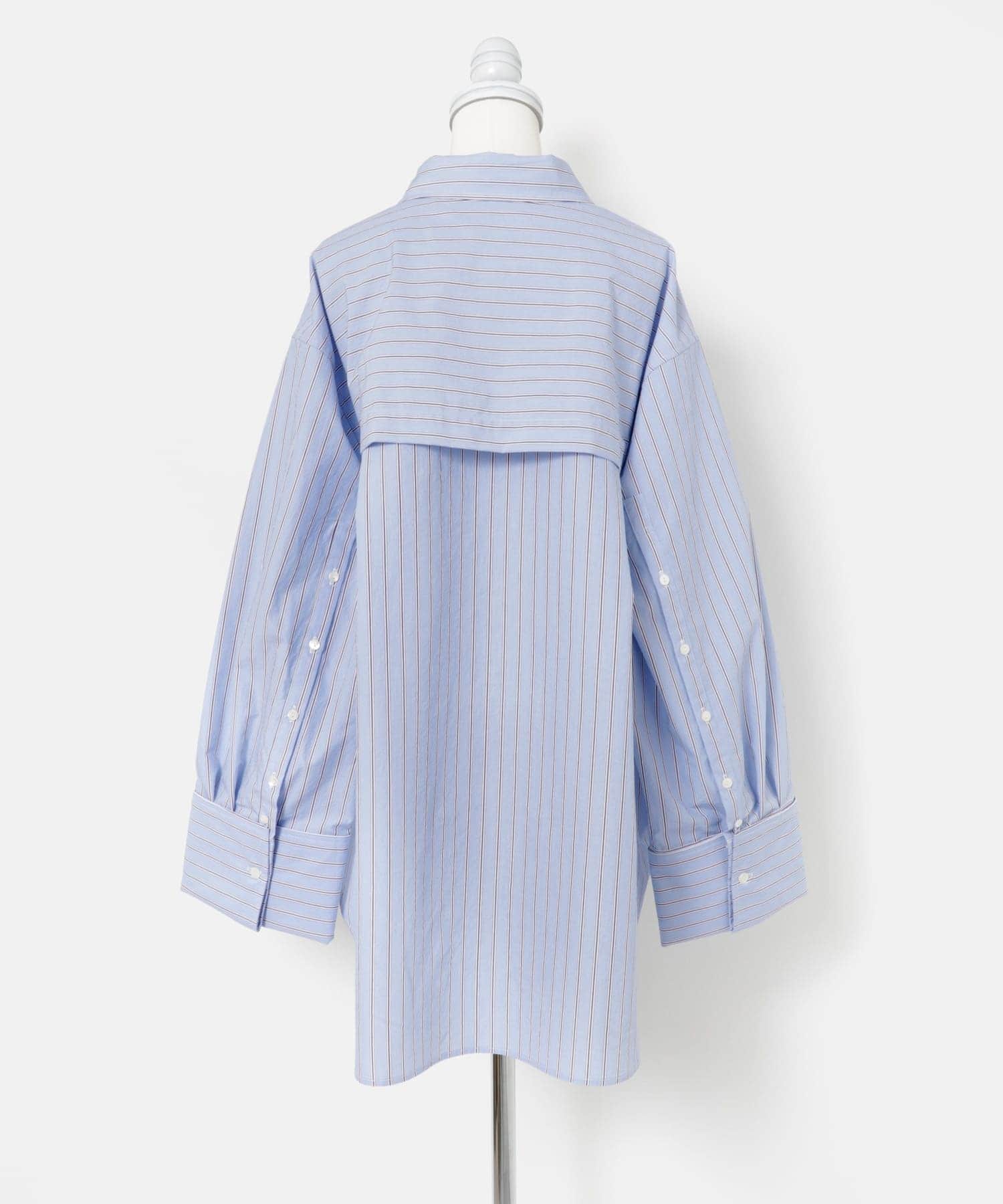 cwtch　MULTIWAY WIDE SHIRTS L.BLUE FREE