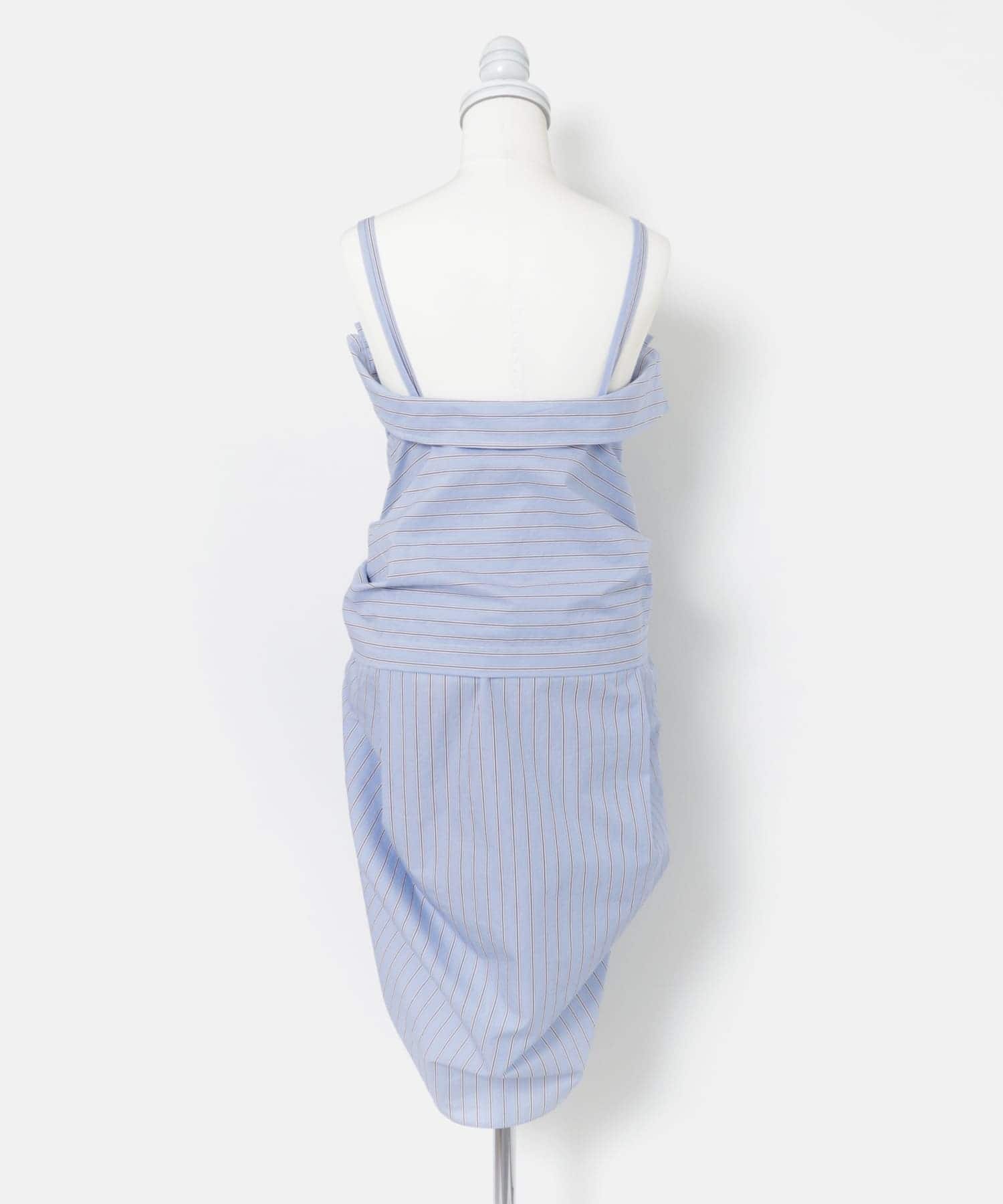 cwtch　MULTIWAY WIDE SHIRTS L.BLUE FREE