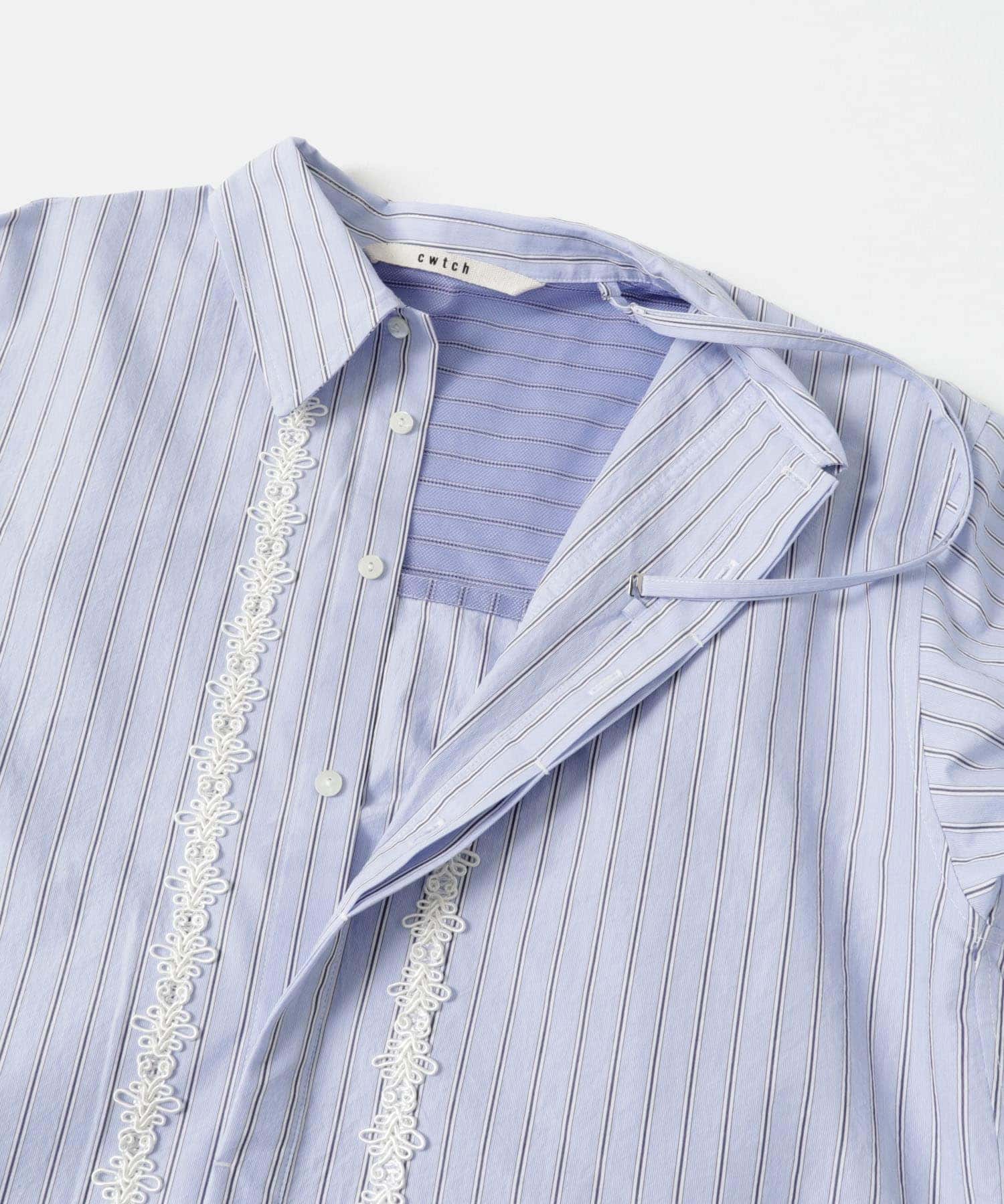 cwtch　MULTIWAY WIDE SHIRTS L.BLUE FREE