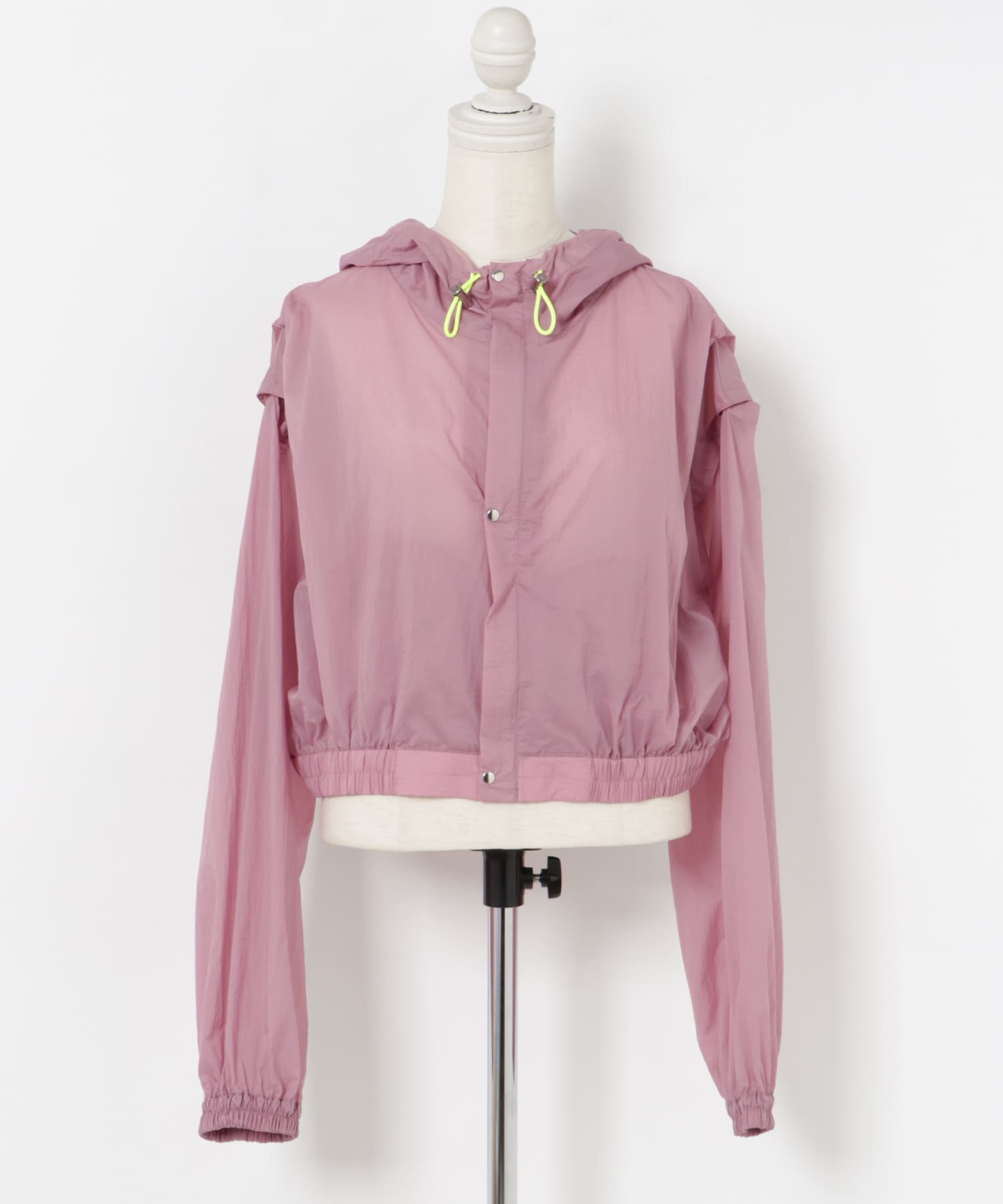 cwtch　2WAY SHEER BLOUSON PINK FREE