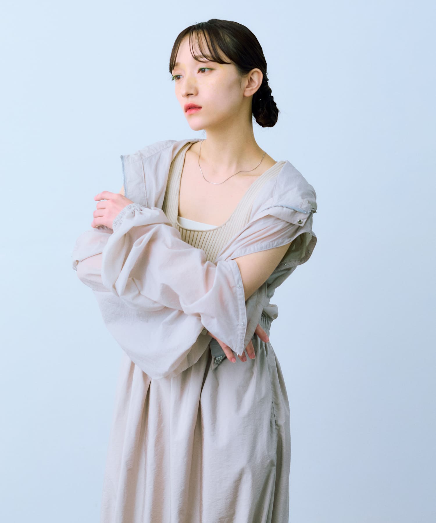 cwtch　2WAY SHEER BLOUSON