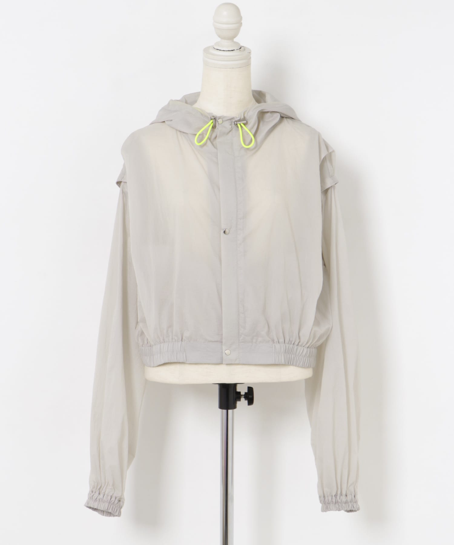 cwtch　2WAY SHEER BLOUSON L.GRAY FREE