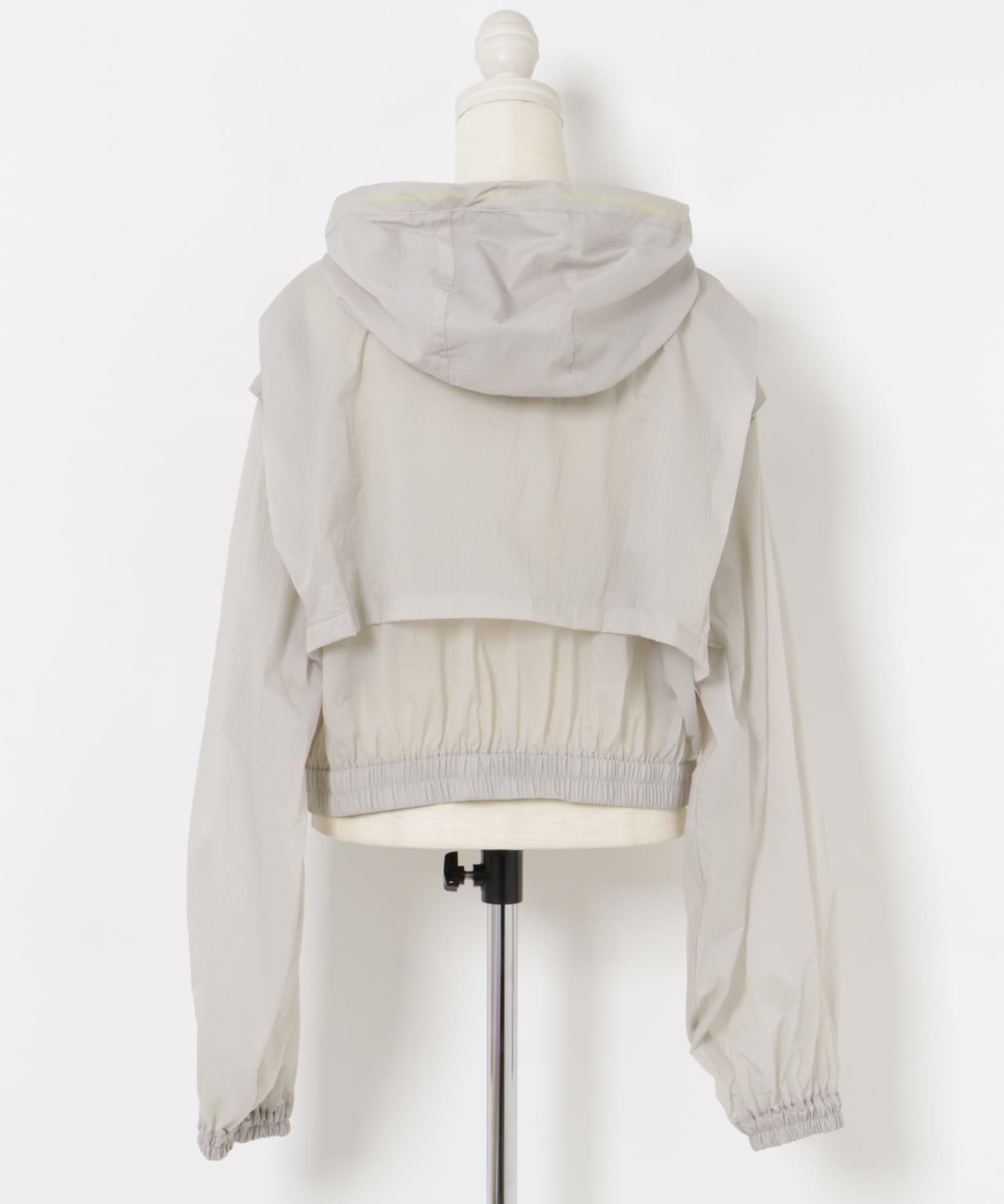 cwtch　2WAY SHEER BLOUSON L.GRAY FREE