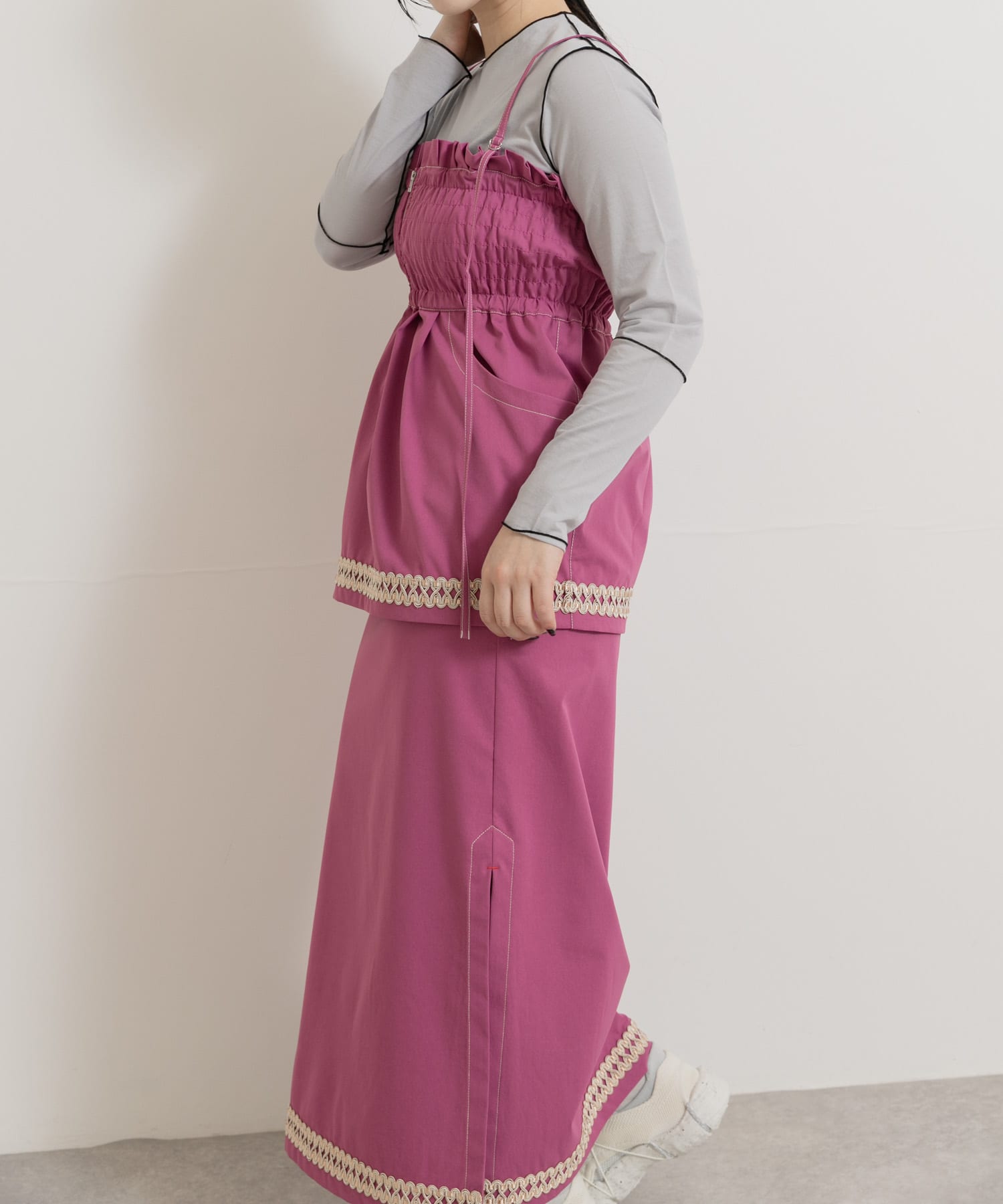 cwtch　MULTI LAYERED TIGHT SKIRT